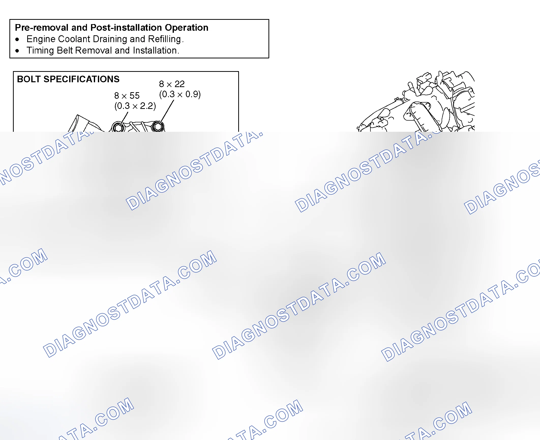 Scheme 50: REMOVAL AND INSTALLATION < 2.4L ENGINE >