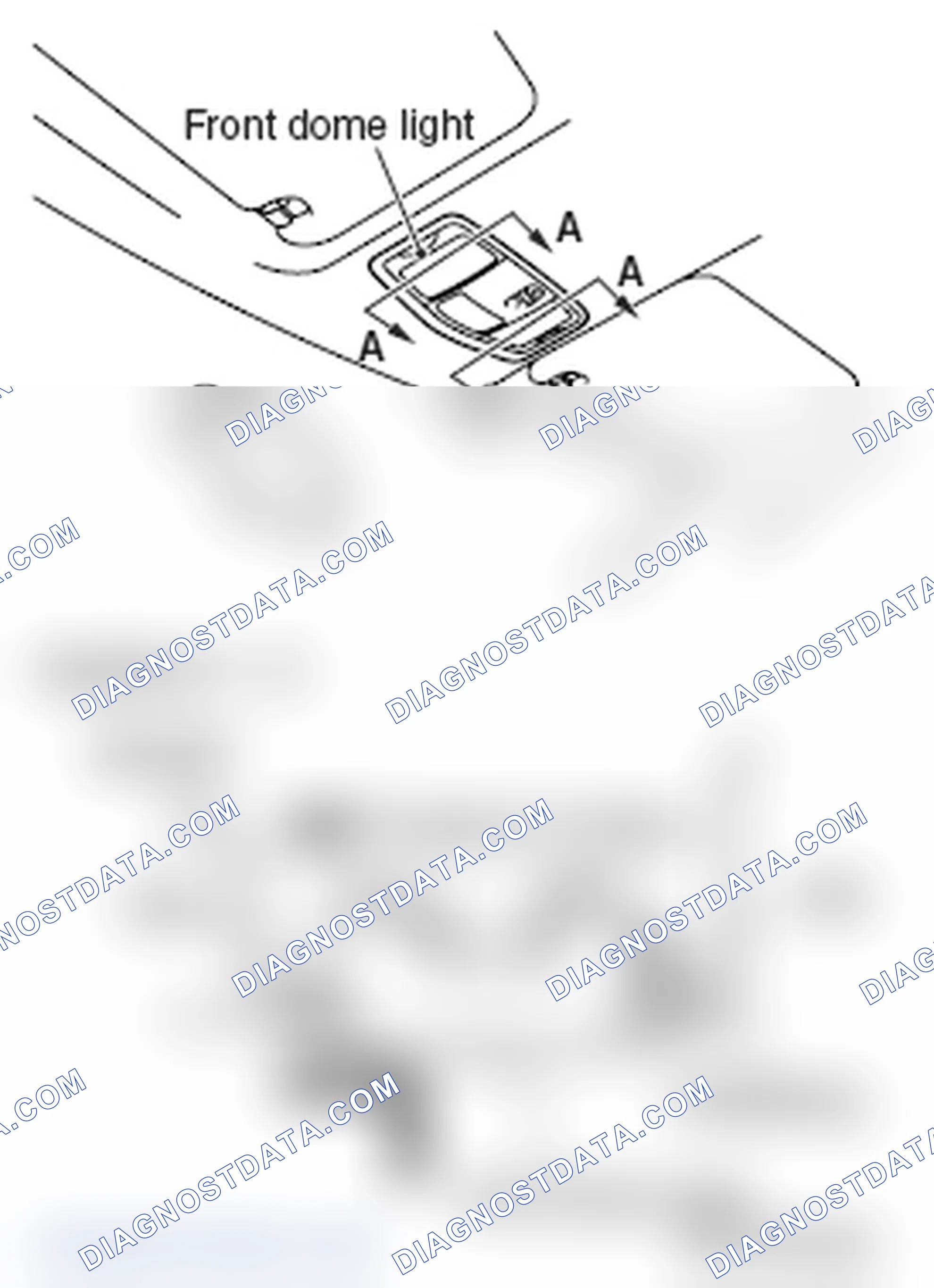 Scheme 31: < > FRONT DOME LIGHT REMOVAL