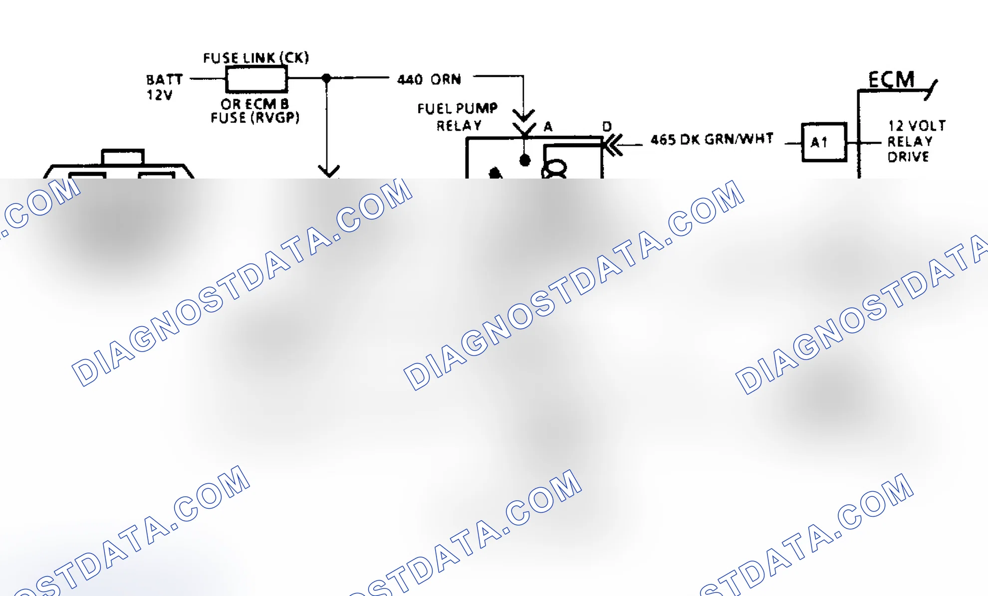 Scheme 78: Code 54: Fuel Pump Circuit/Circuit Diagram (All Other Models)