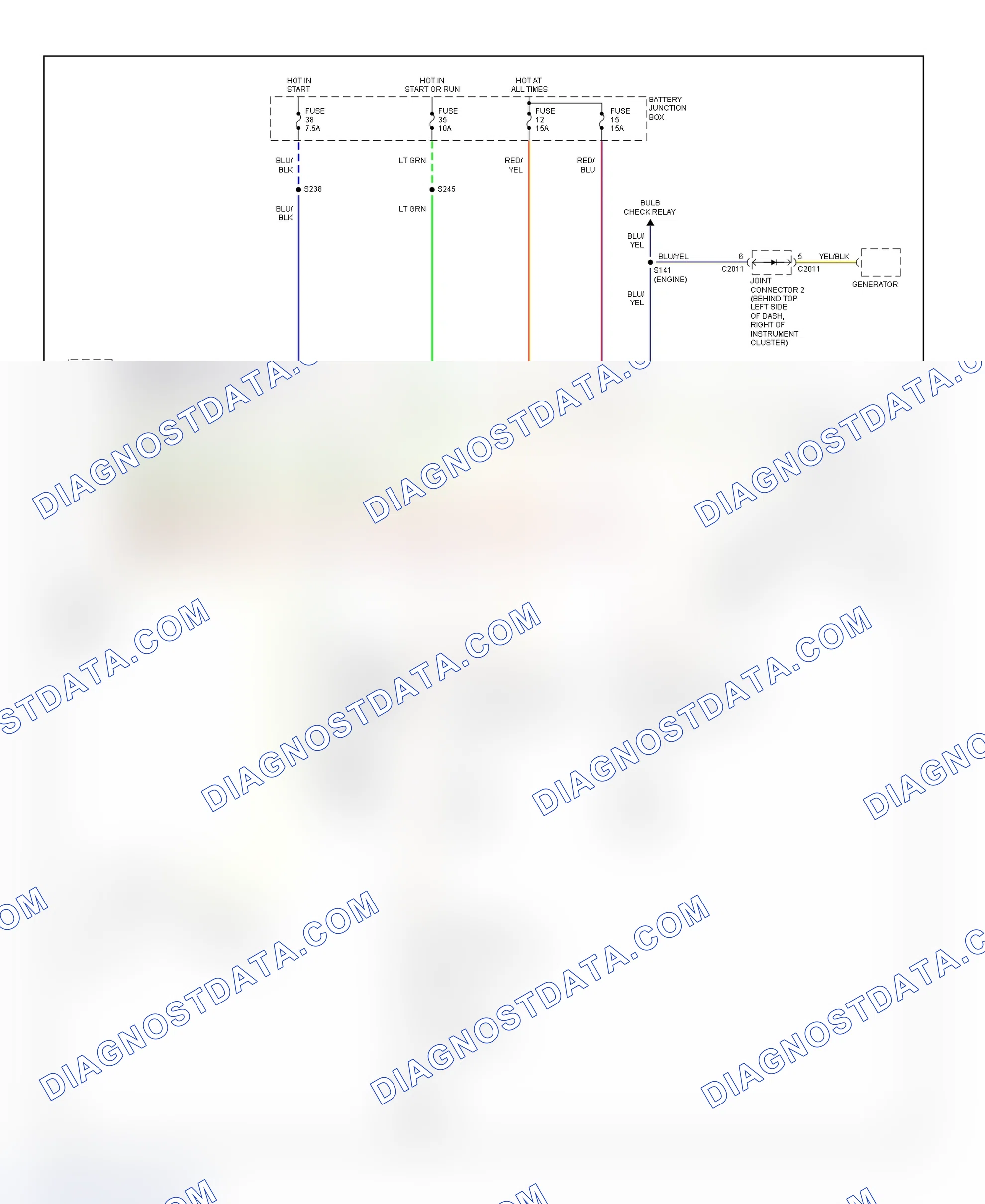 Scheme 33: Daytime Running Lights Wiring Diagram (Villager - With DRL)