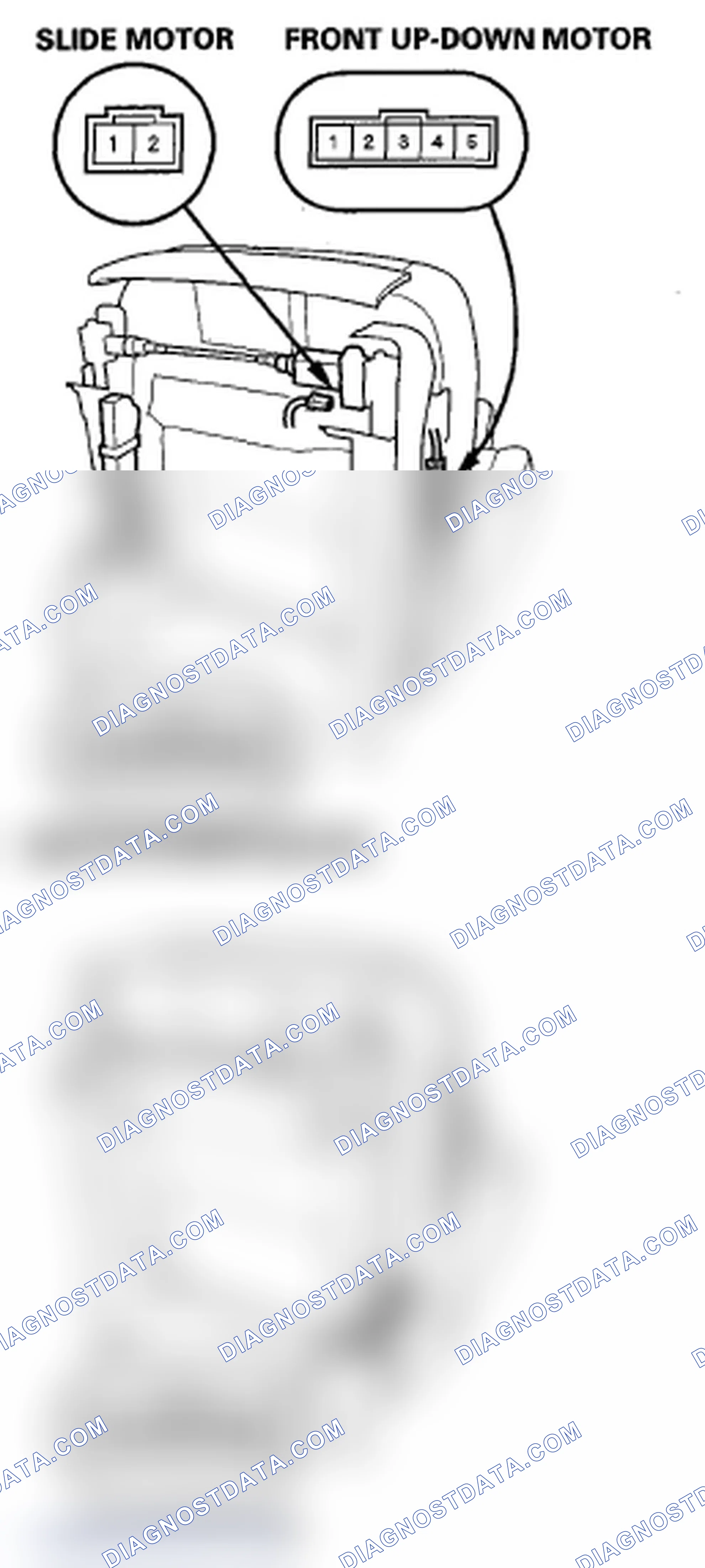 Scheme 82: Driver's Power Seat Motor Test