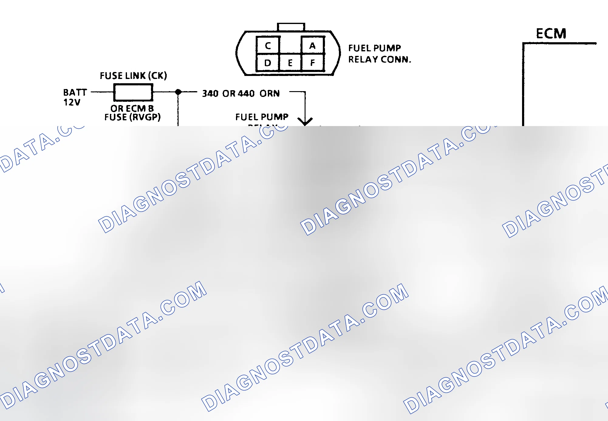Scheme 12: Chart A-5 Schematic, Fuel Pump Ckt Diagnosis (C, K, R, V, G, P & GP Series) One Fuel Tank