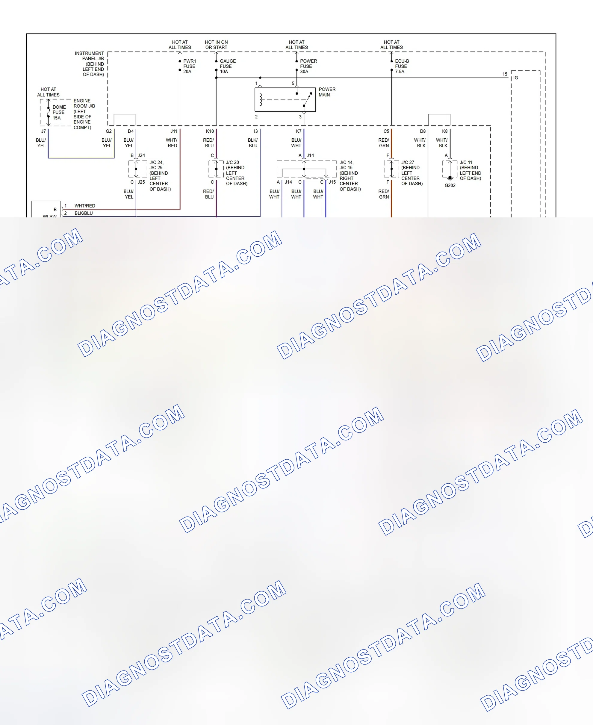 Scheme 27: Power Window System Wiring Diagram (Prius)