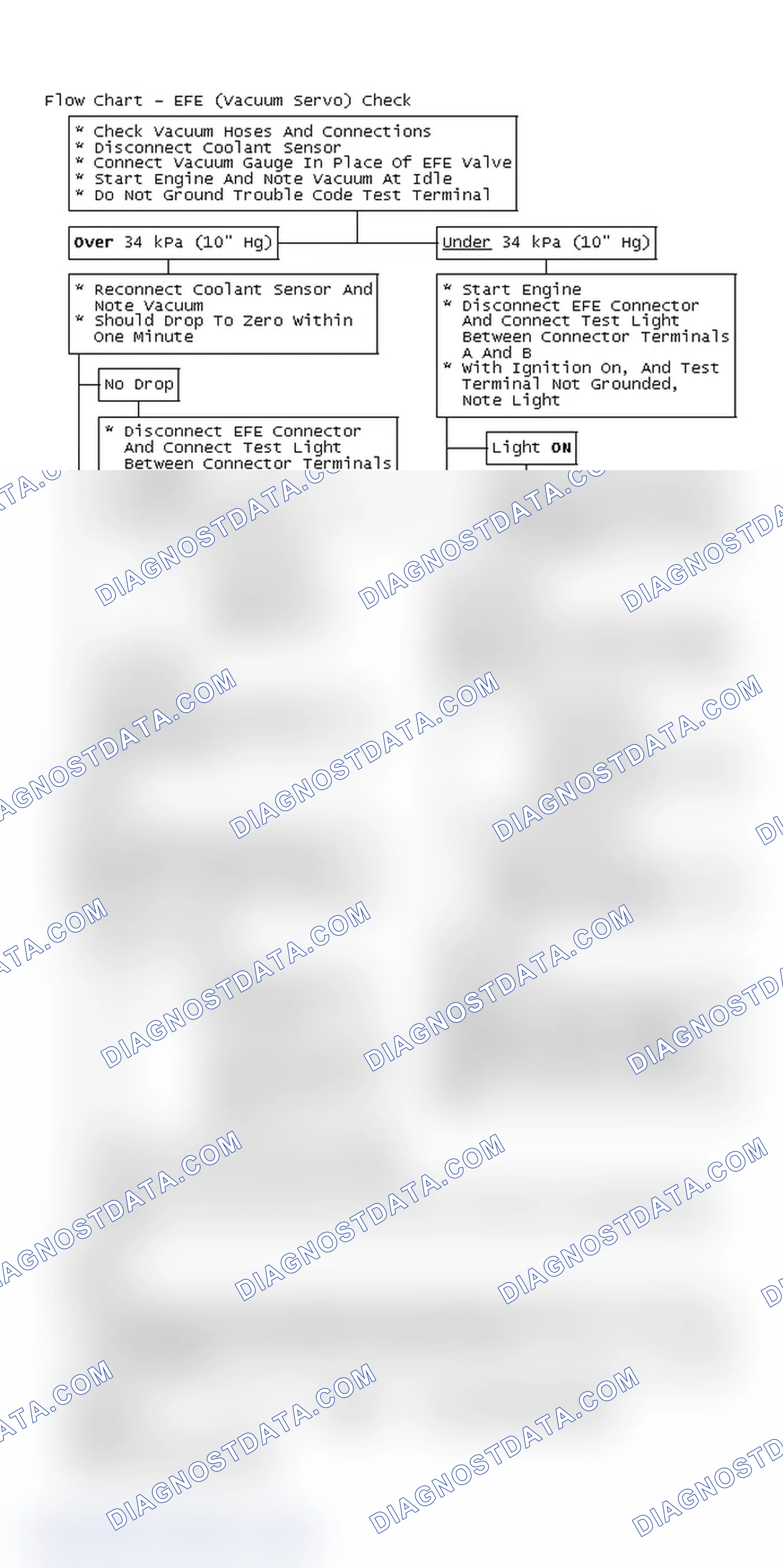 Scheme 116: Flow Chart - EFE (Vacuum Servo) Check