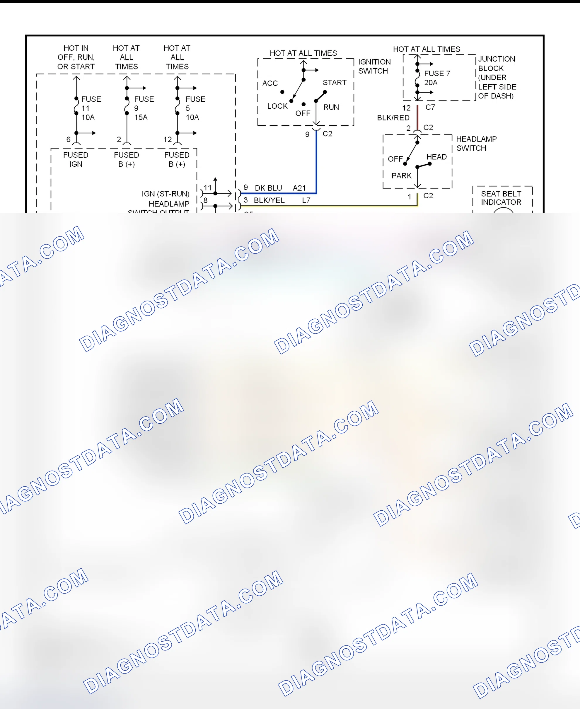Fig. 2: Warning Systems Wiring Diagram (Breeze, Cirrus & Stratus)