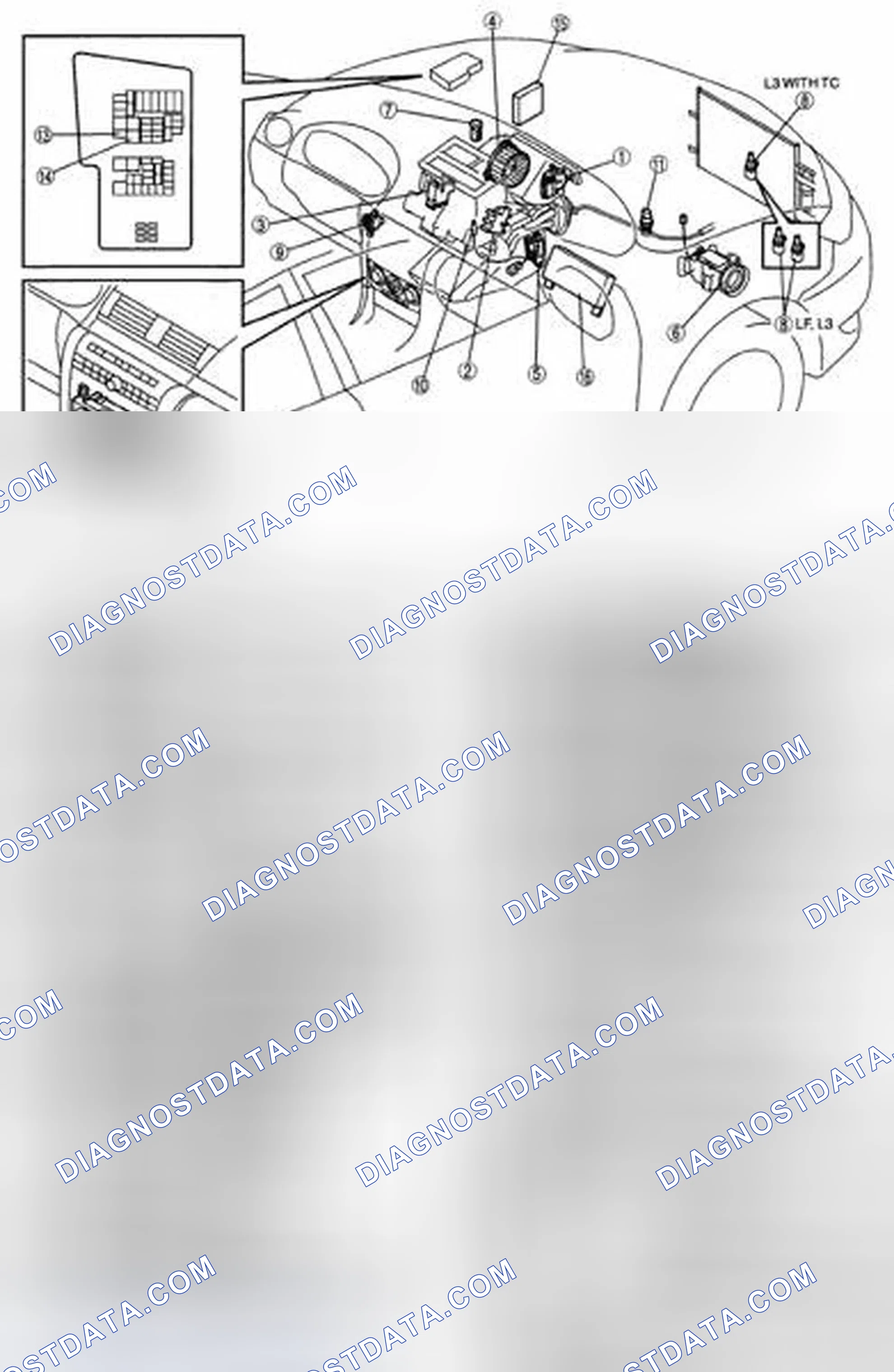 Scheme 37: HVAC CONTROL SYSTEM LOCATION INDEX [FULL-AUTO AIR CONDITIONER]