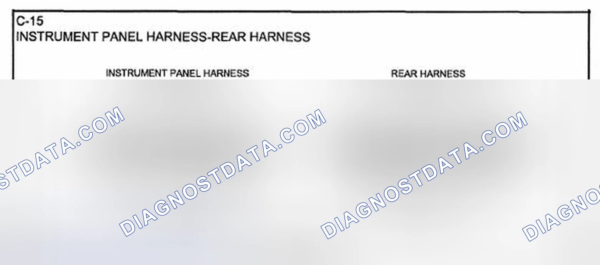 Scheme 47: Identifying Rear Instrument Panel Harness Connector Terminals (C-15)