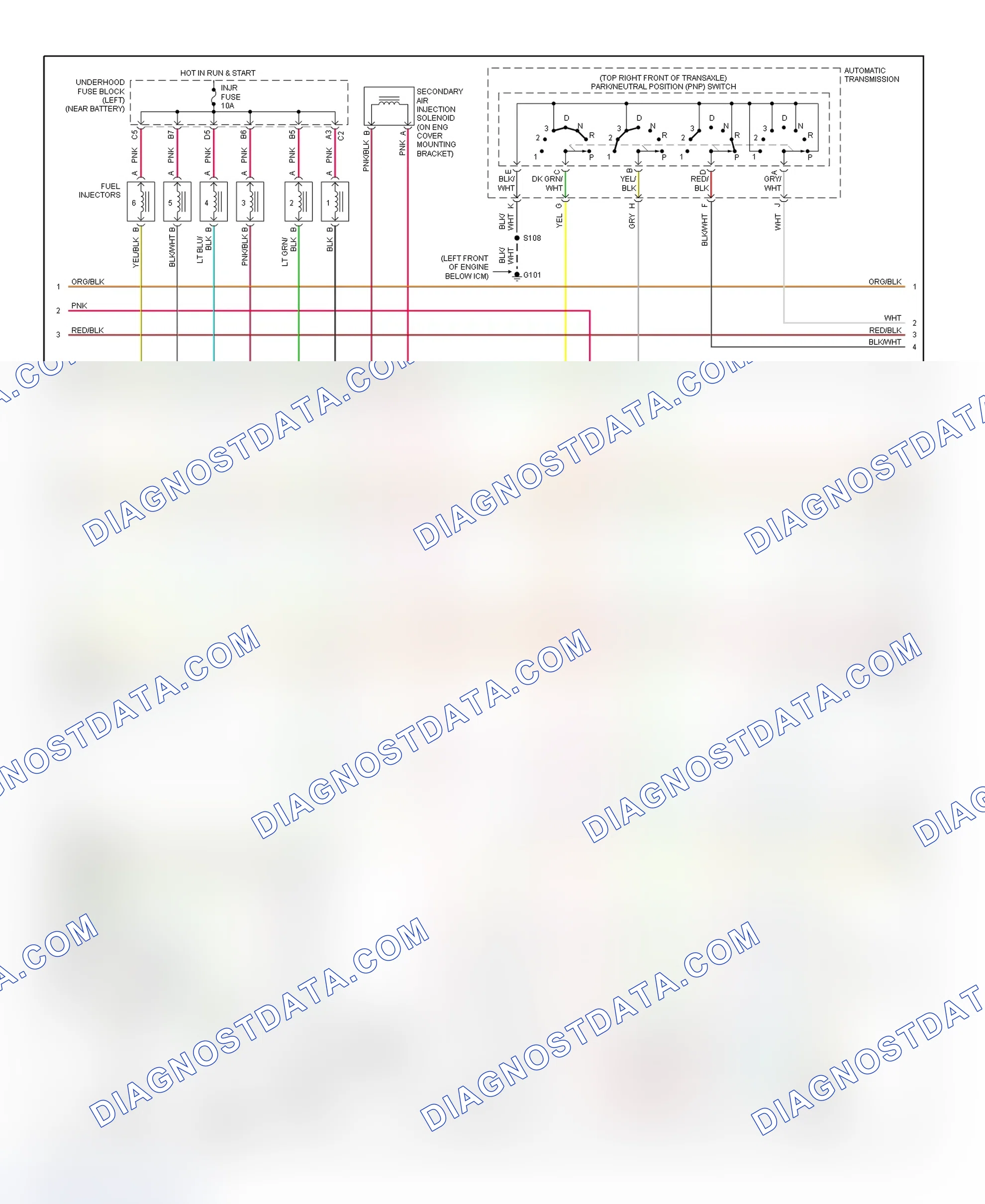 Scheme 187: PCM Wiring Diagram (Park Avenue - 3.8L - 2 Of 4)
