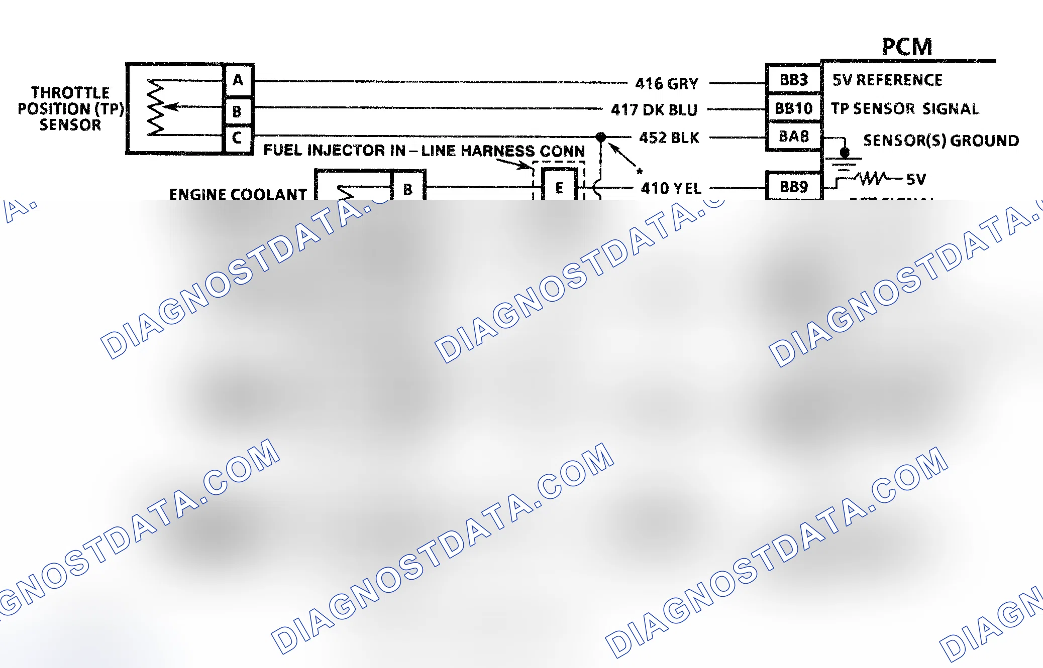 Scheme 48: Code P0122 3.1L "A" Body - Circuit Diagram