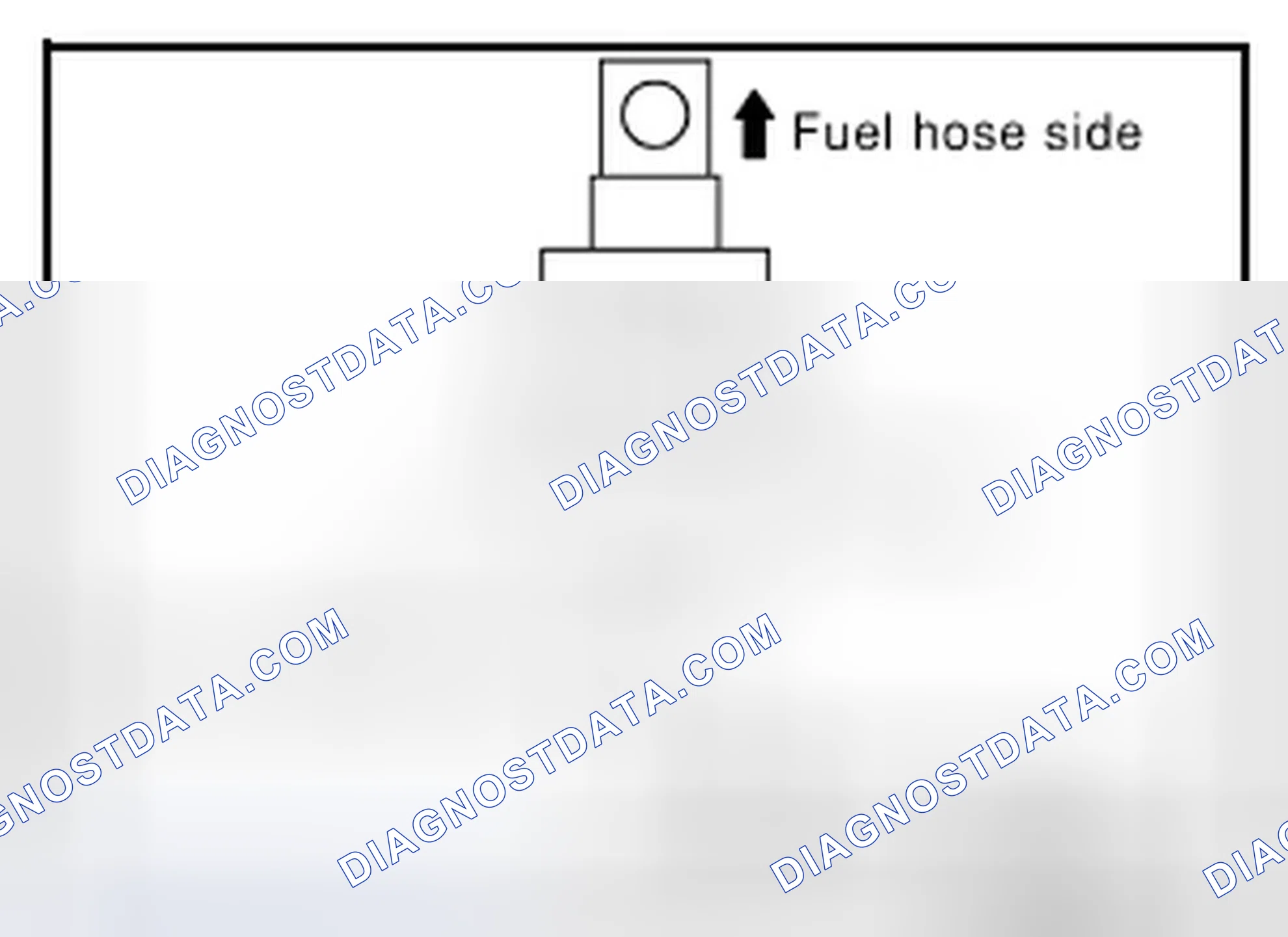 Scheme 607: CONNECTING QUICK CONNECTOR ON THE FUEL HOSE (VEHICLE PIPING SIDE)
