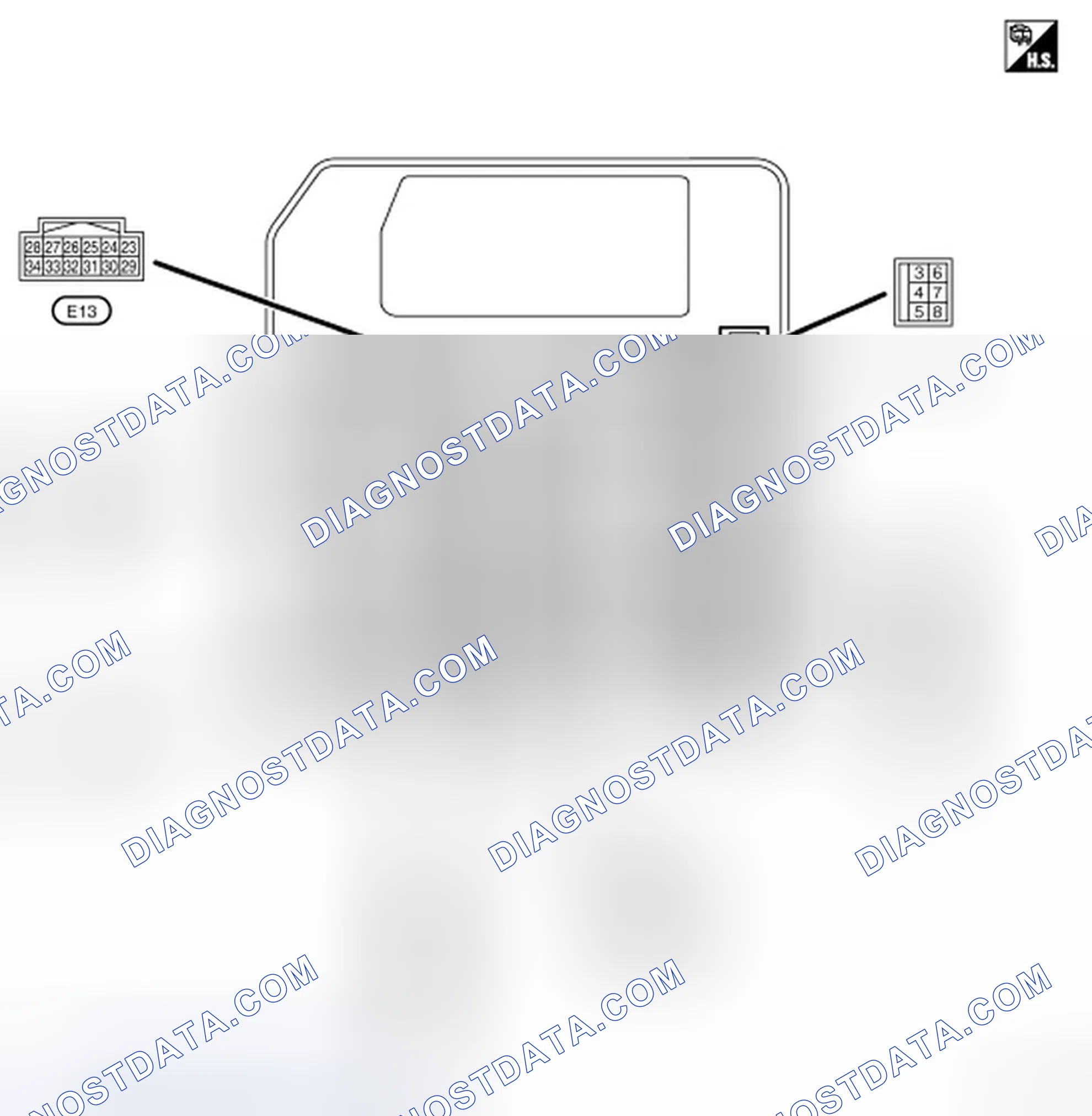 Scheme 210: Identifying IPDM E/R Connector Terminal
