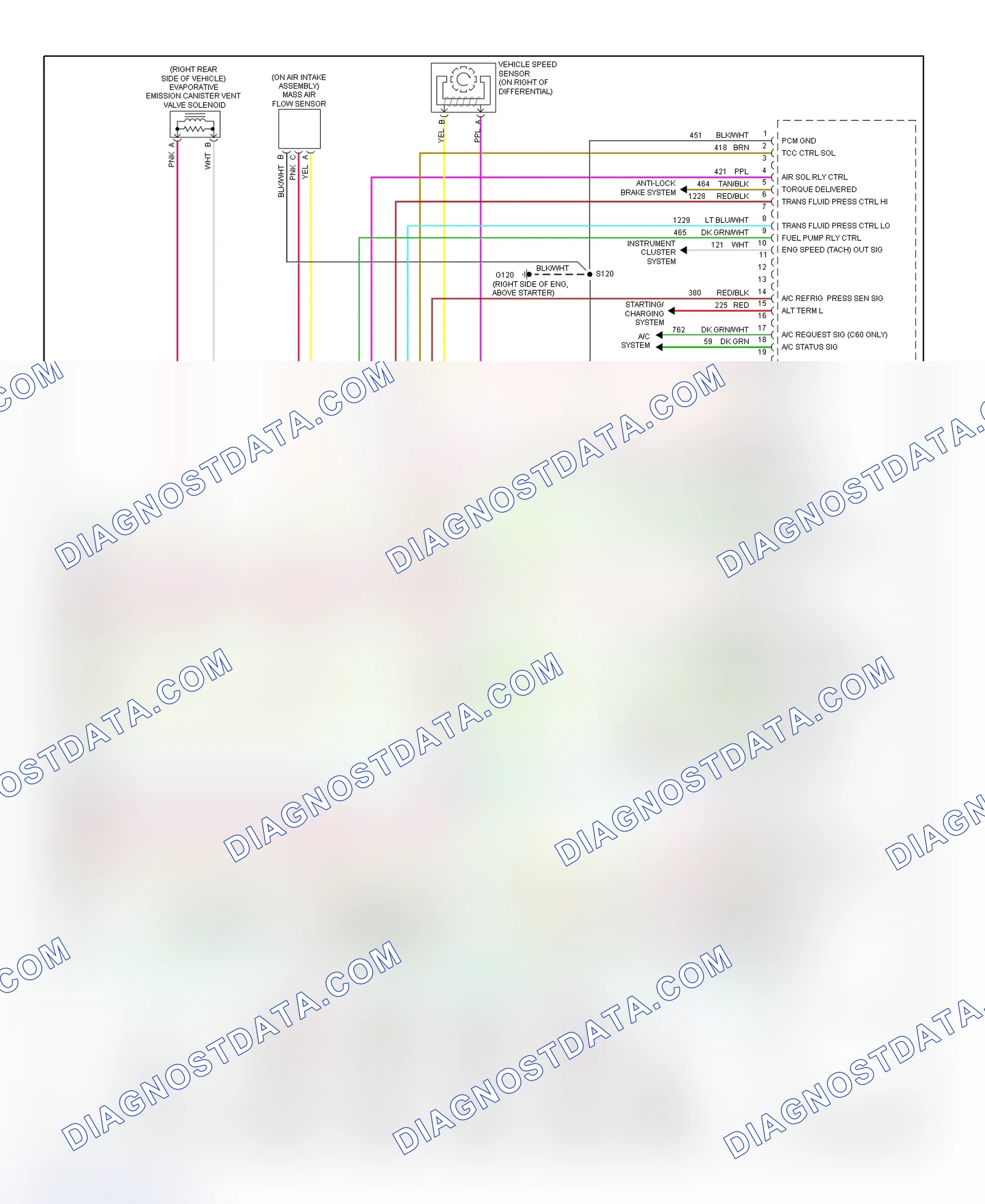 Scheme 67: PCM Wiring Diagram (Corvette - 5.7L - 4 Of 4)