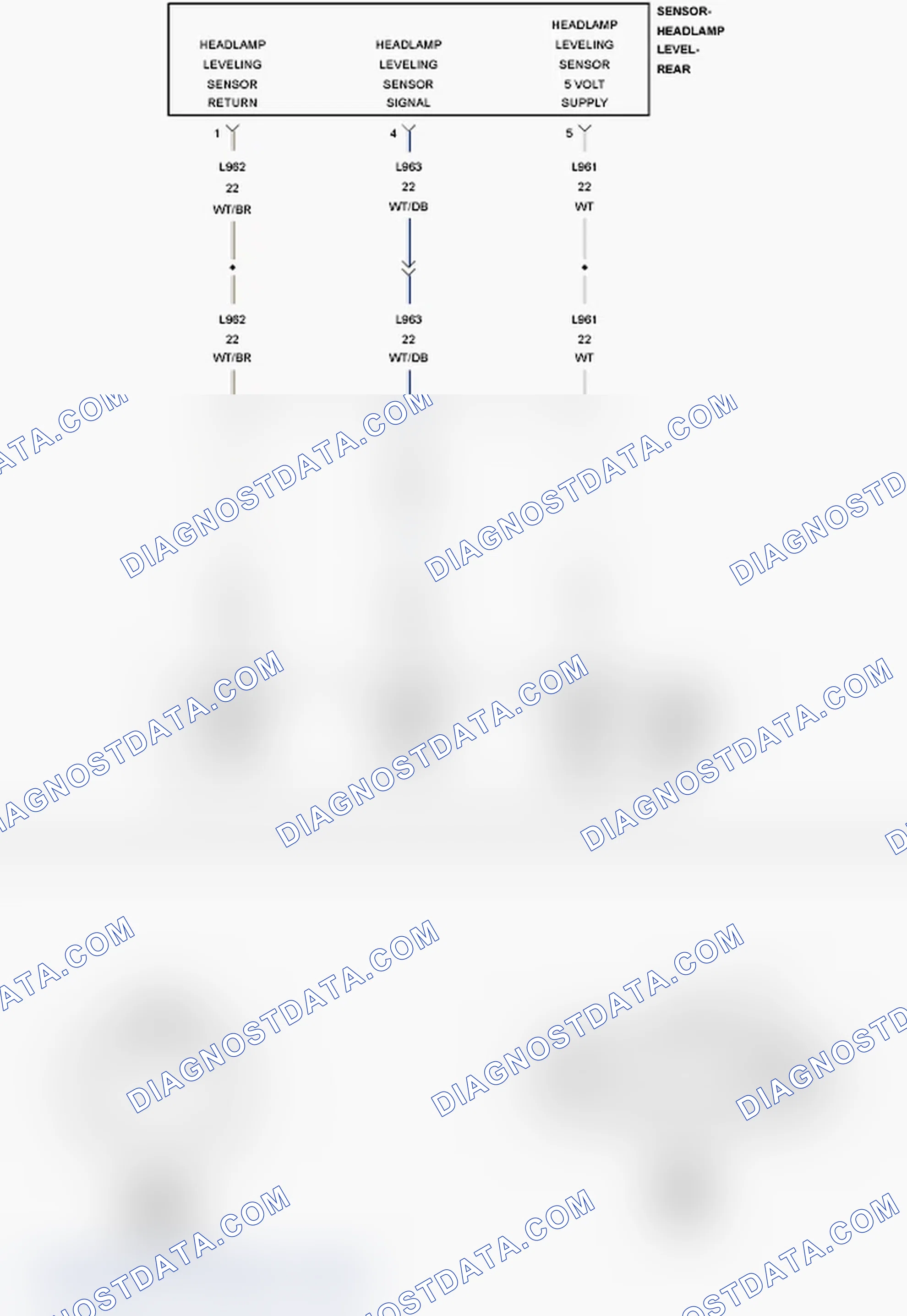 Scheme 11: B1681-00-REAR HEADLAMP LEVELING SENSOR CIRCUIT PERFORMANCE