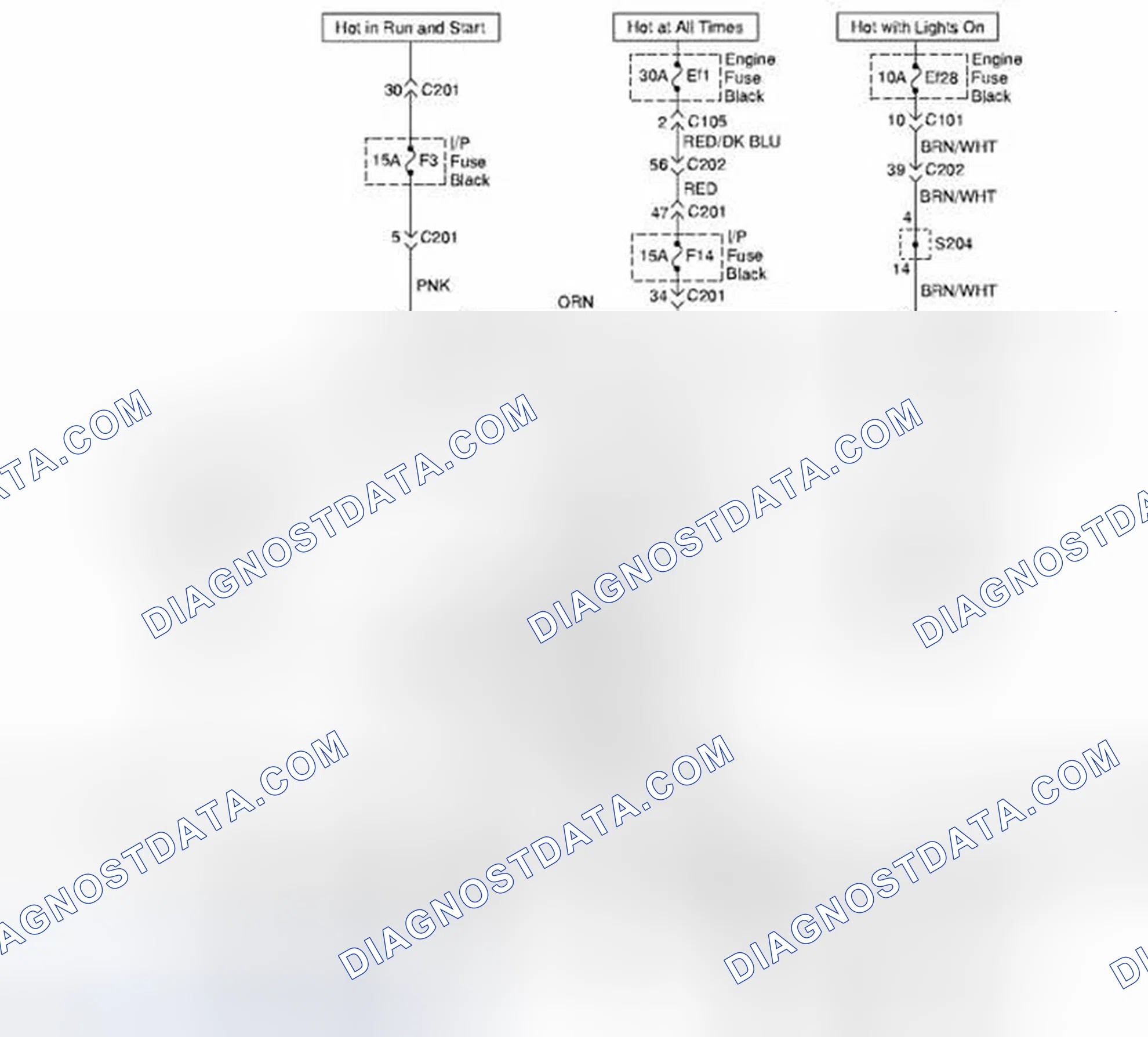Scheme 17: Turn and Hazard Lamps Circuit Diagram (For STATION WAGON Model)