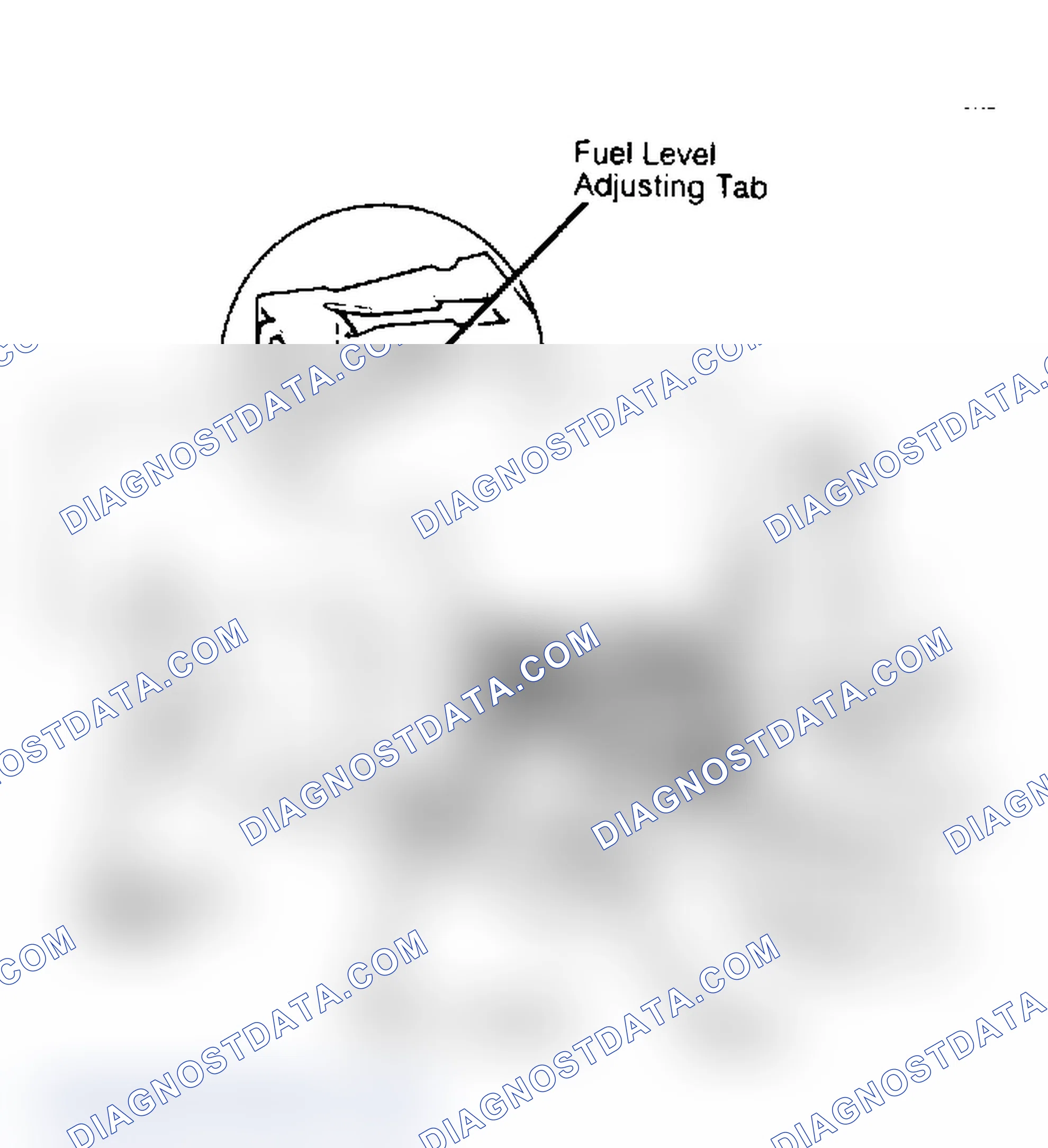 Scheme 2: Float Level Adjustment Perform float level adjustment with gasket removed.