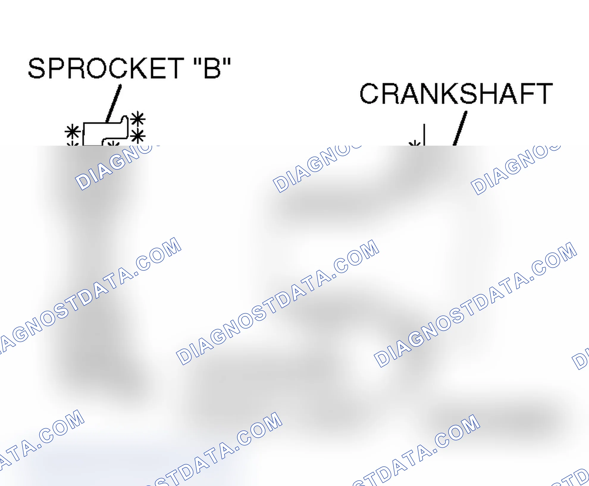 Scheme 745: >> D << CRANKSHAFT SPROCKET "B" INSTALLATION