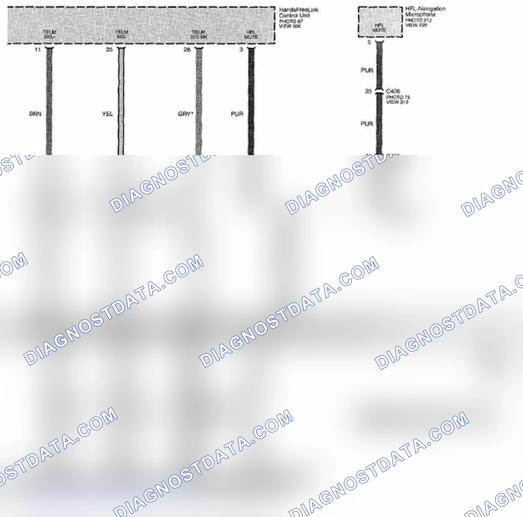 Scheme 443: Audio System Circuit Diagram - Navigation (Page 150-22)