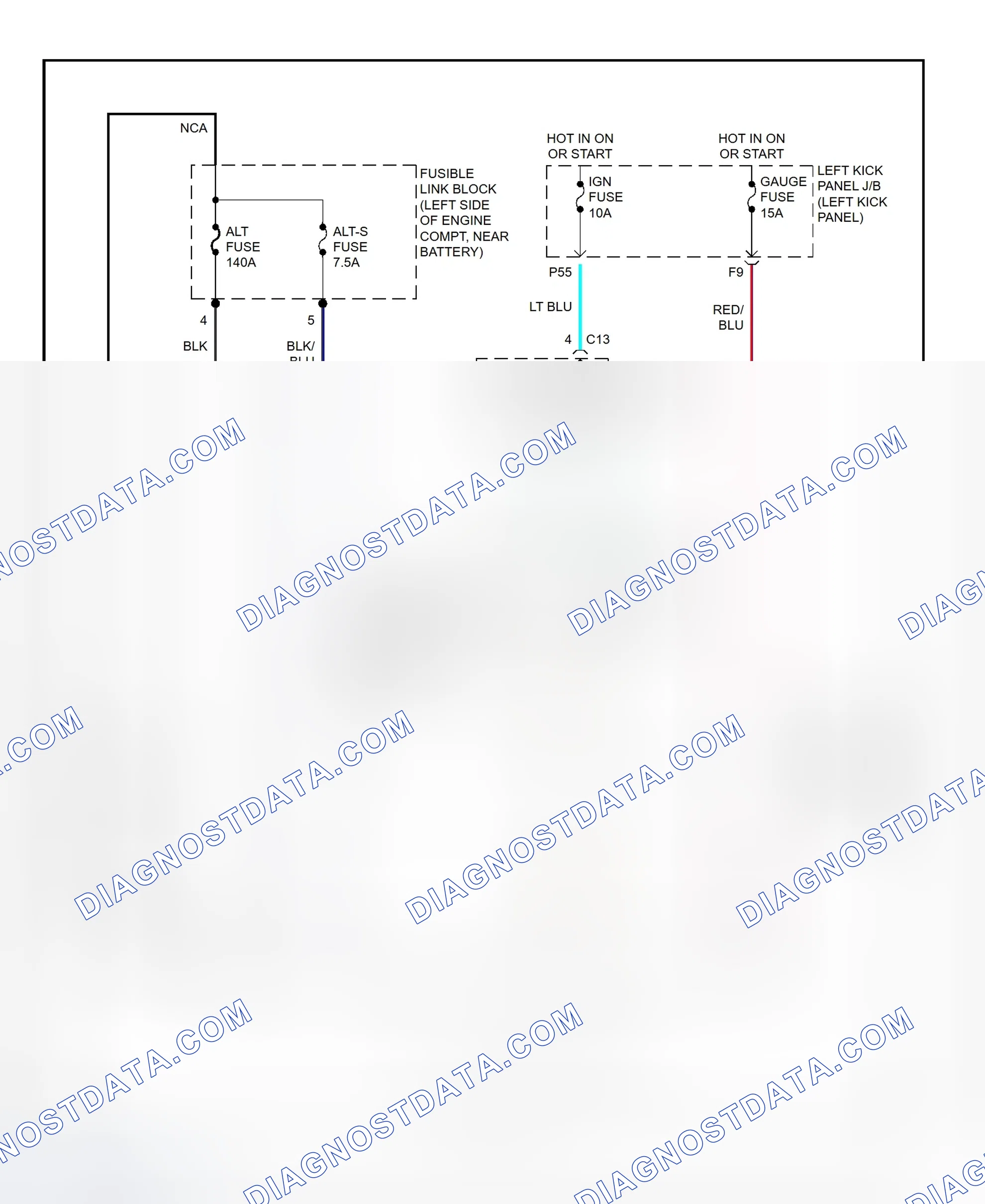 Scheme 8: Charging System Wiring Diagram (Land Cruiser)