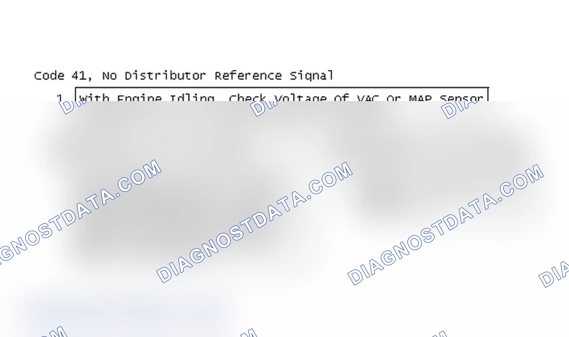 Scheme 161: Code 41, No Distributor Reference Signal