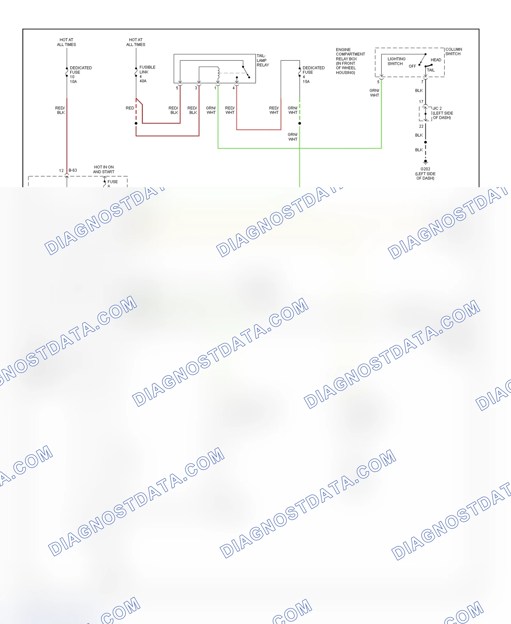 Fig. 1: Warning Systems Wiring Diagram (Avenger & Sebring Coupe)