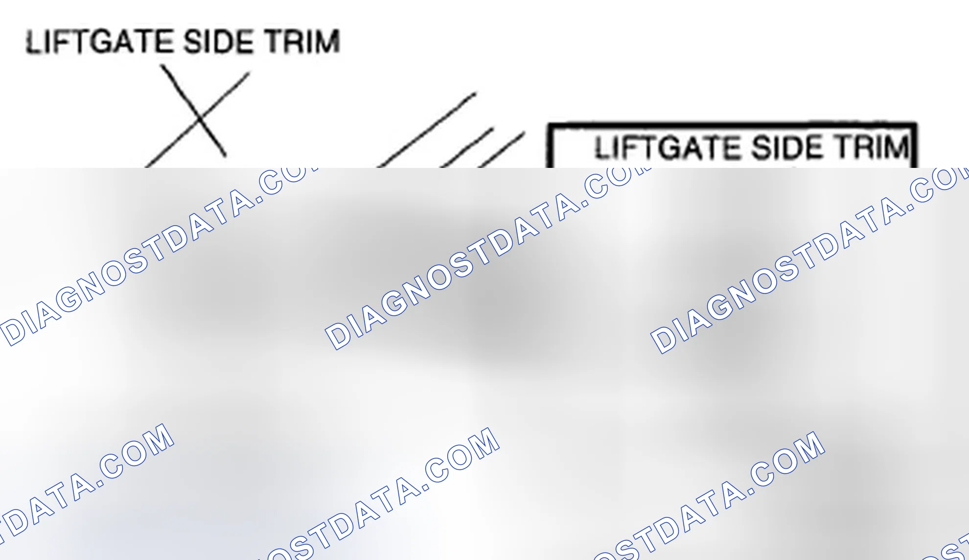 Scheme 54: LIFTGATE SIDE TRIM REMOVAL/INSTALLATION