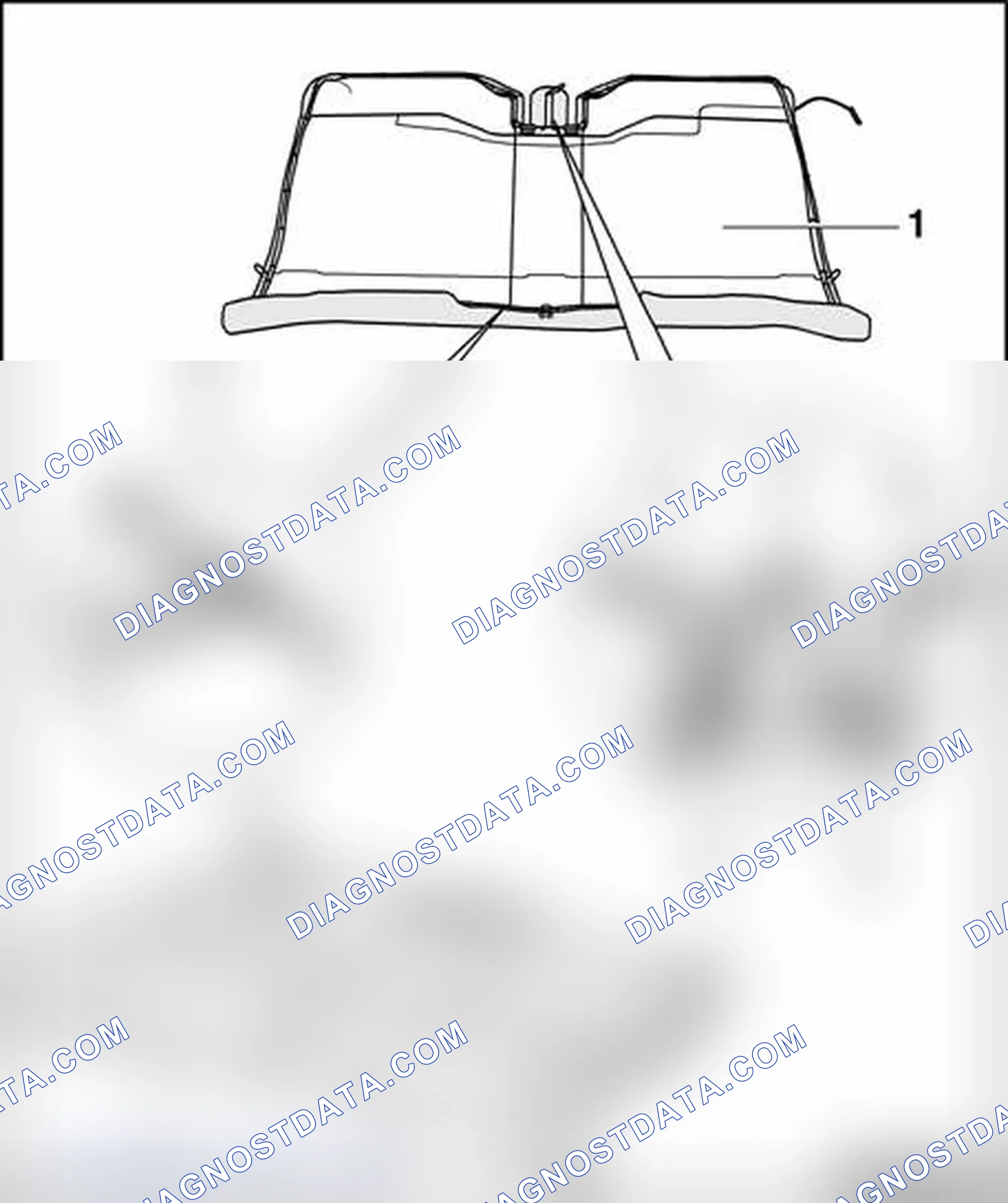 Scheme 268: Seat cover and padding for rear seat bench, assembly overview
