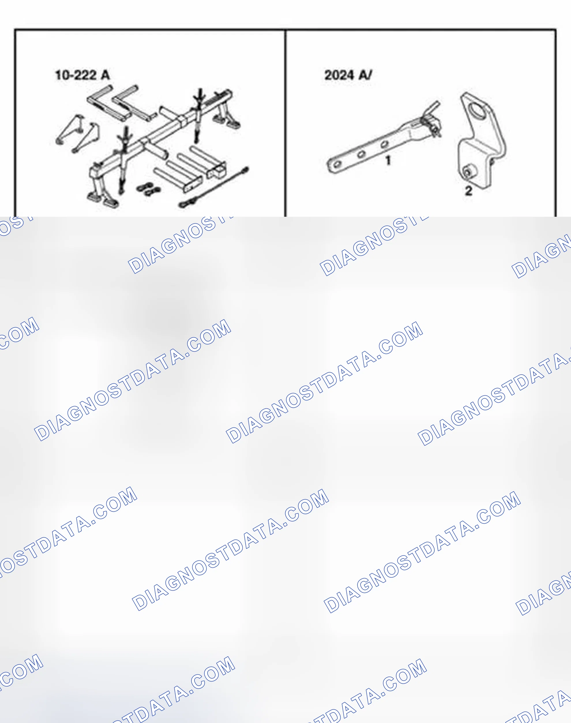Scheme 6: Special tools and equipment