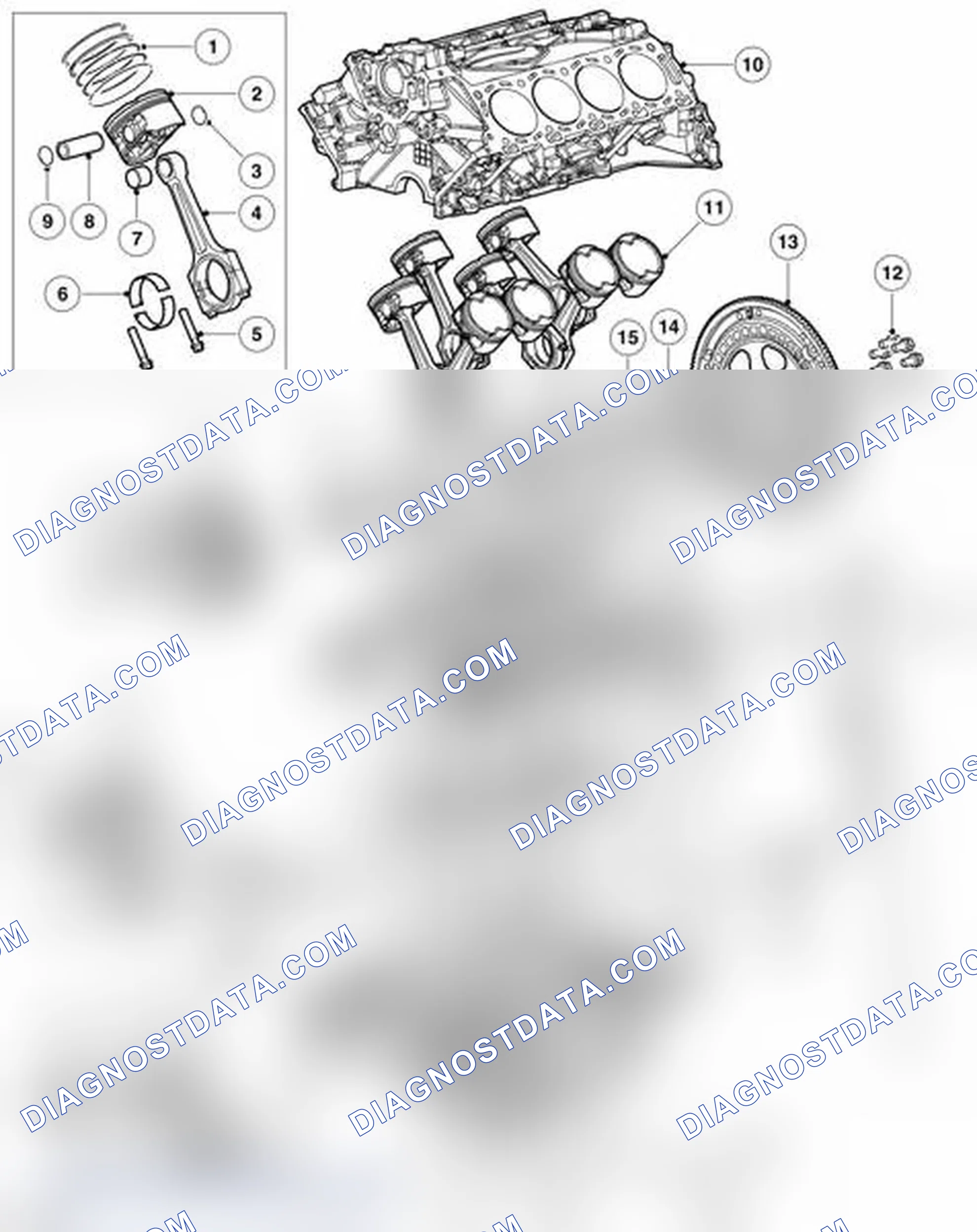 Scheme 200: CYLINDER BLOCK COMPONENTS