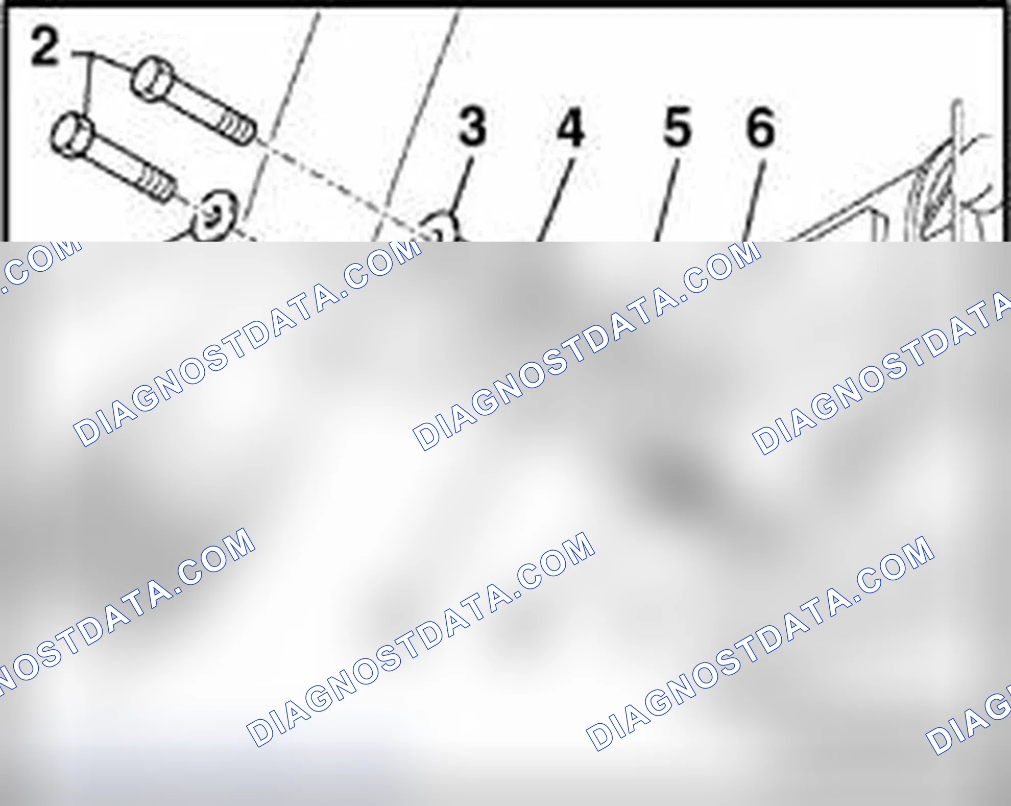 Scheme 404: Individual right mounting components for vehicles with automatic transmission 01V