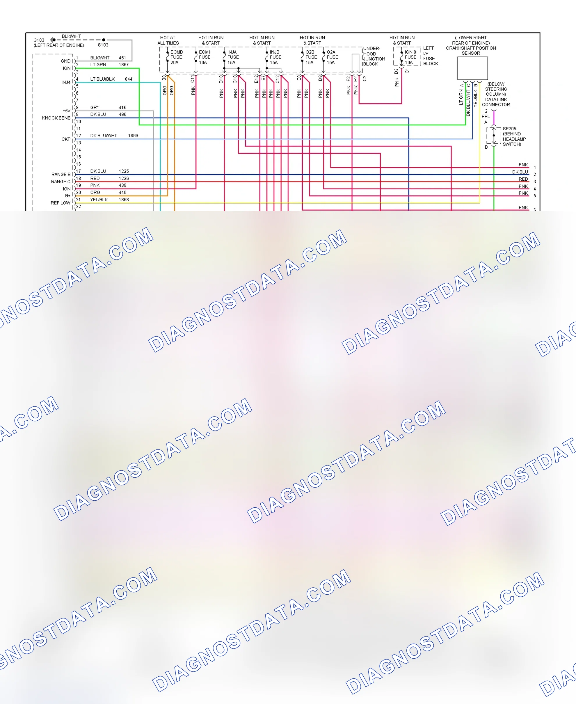Scheme 24: PCM Wiring Diagram (Sierra & Silverado - 4.3L VIN X - 1 Of 4)