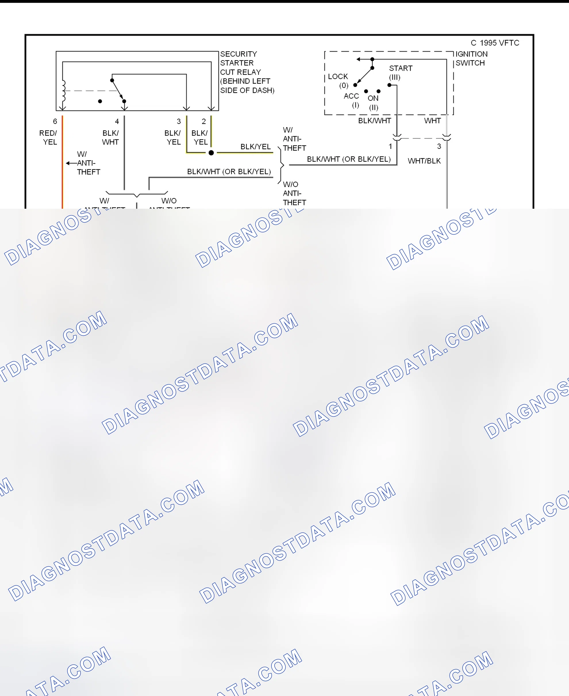 Fig. 15: Starting System Schematic (Civic - M/T)