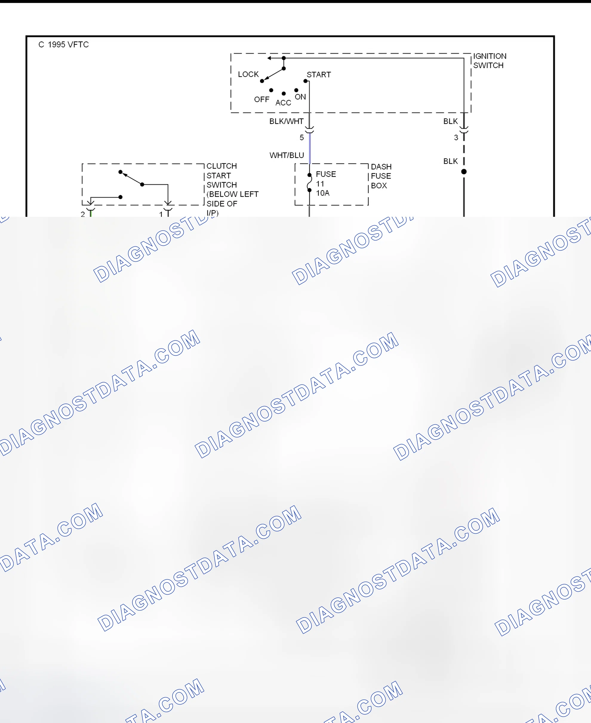 Scheme 11: Starting System Wiring Diagram (M/T - Early Production)