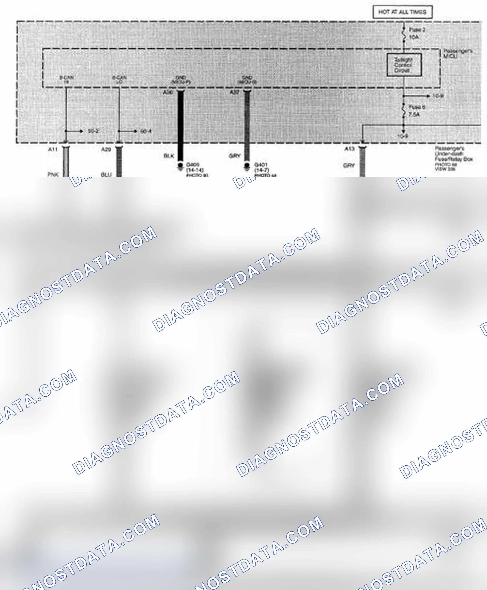 Scheme 353: Interior Lights Circuit Diagram - Dash And Console Lights (Page 114-8)