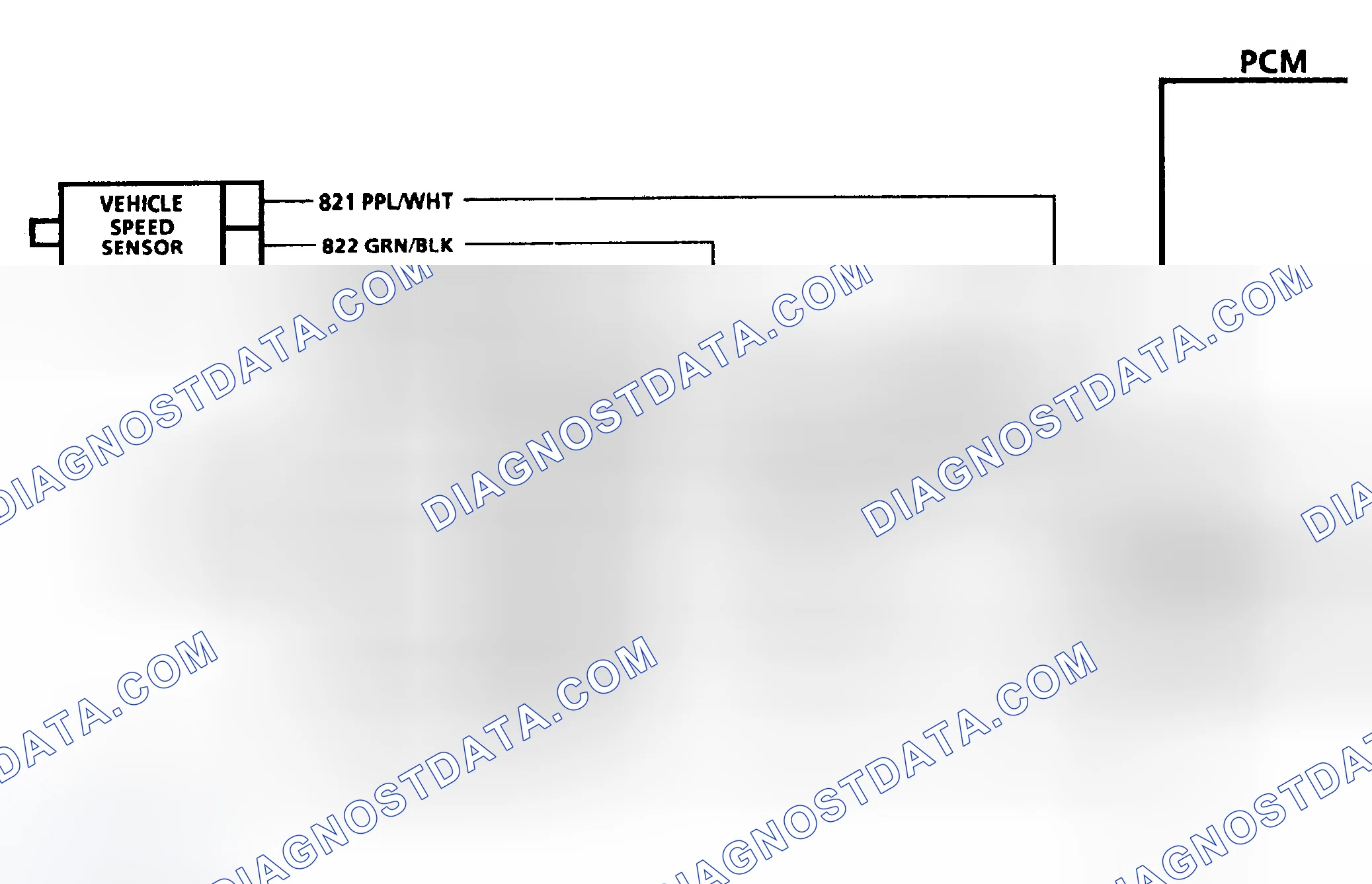 Scheme 104: Code 24 Schematic ("G" Series A/T) Vehicle Speed Sensor Transmission Output Signal