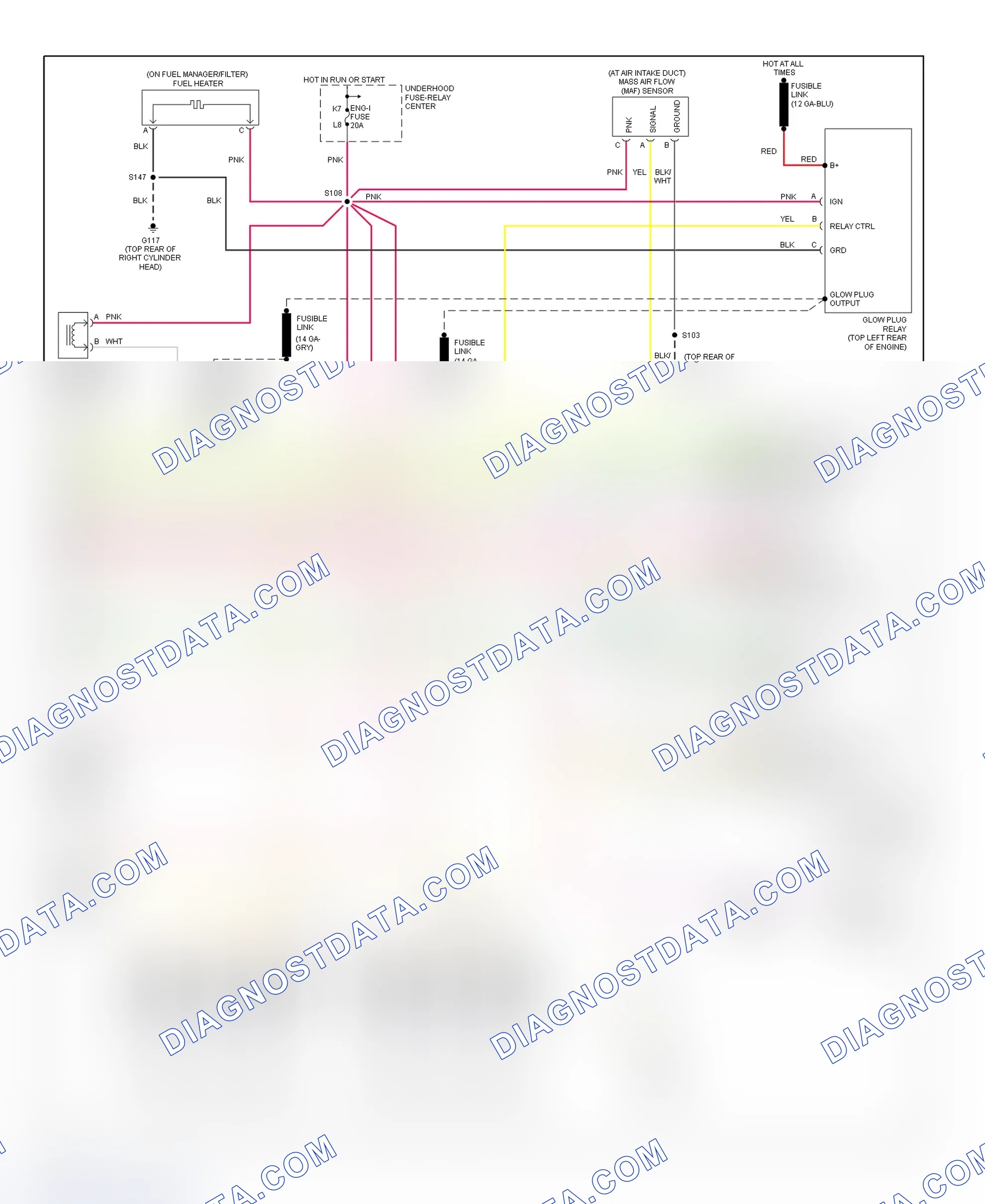 Scheme 82: PCM Wiring Diagram (Pickup, Suburban & Tahoe - 6.5L - 4 Of 4)