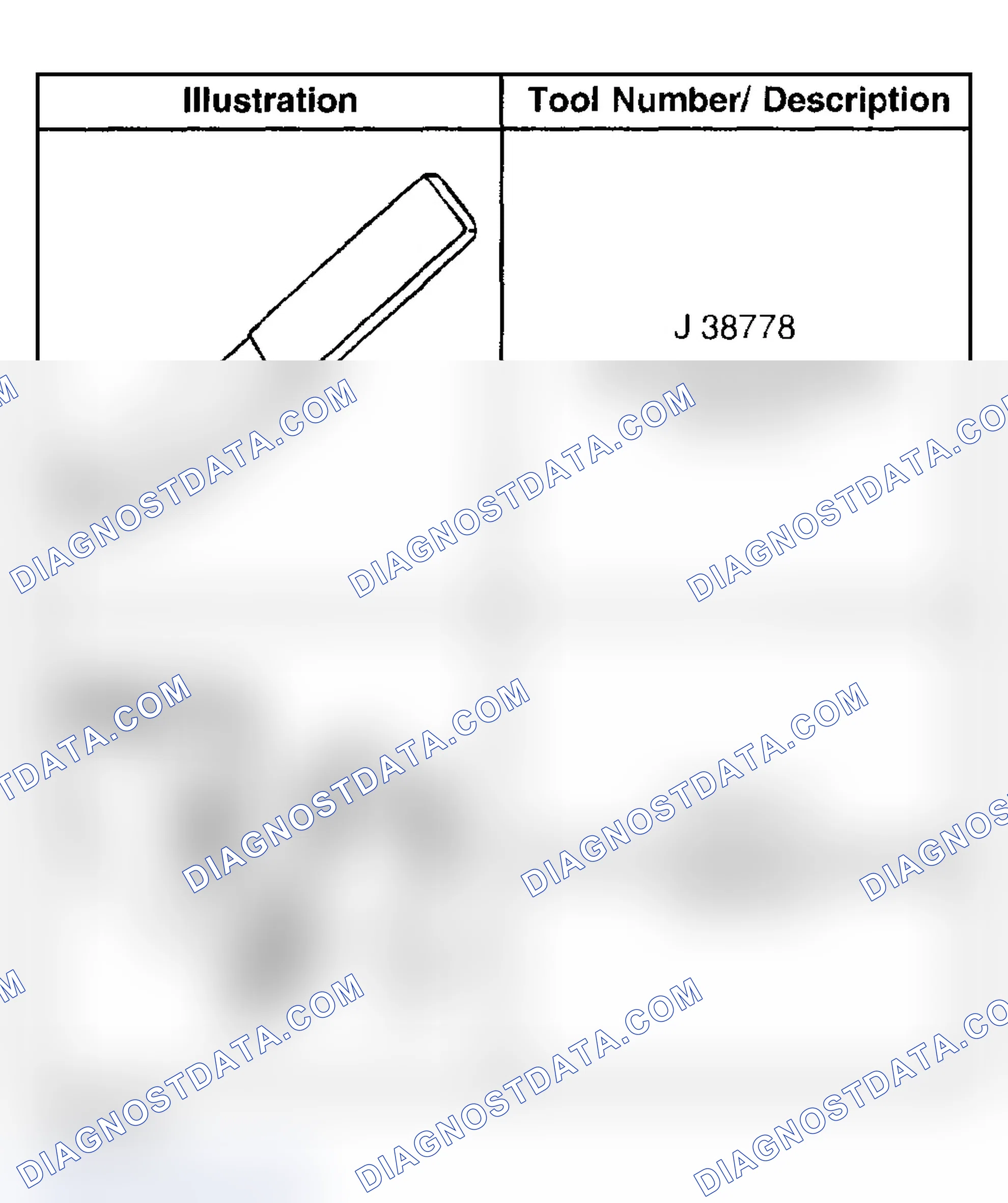 Scheme 114: Special Tools and Equipment