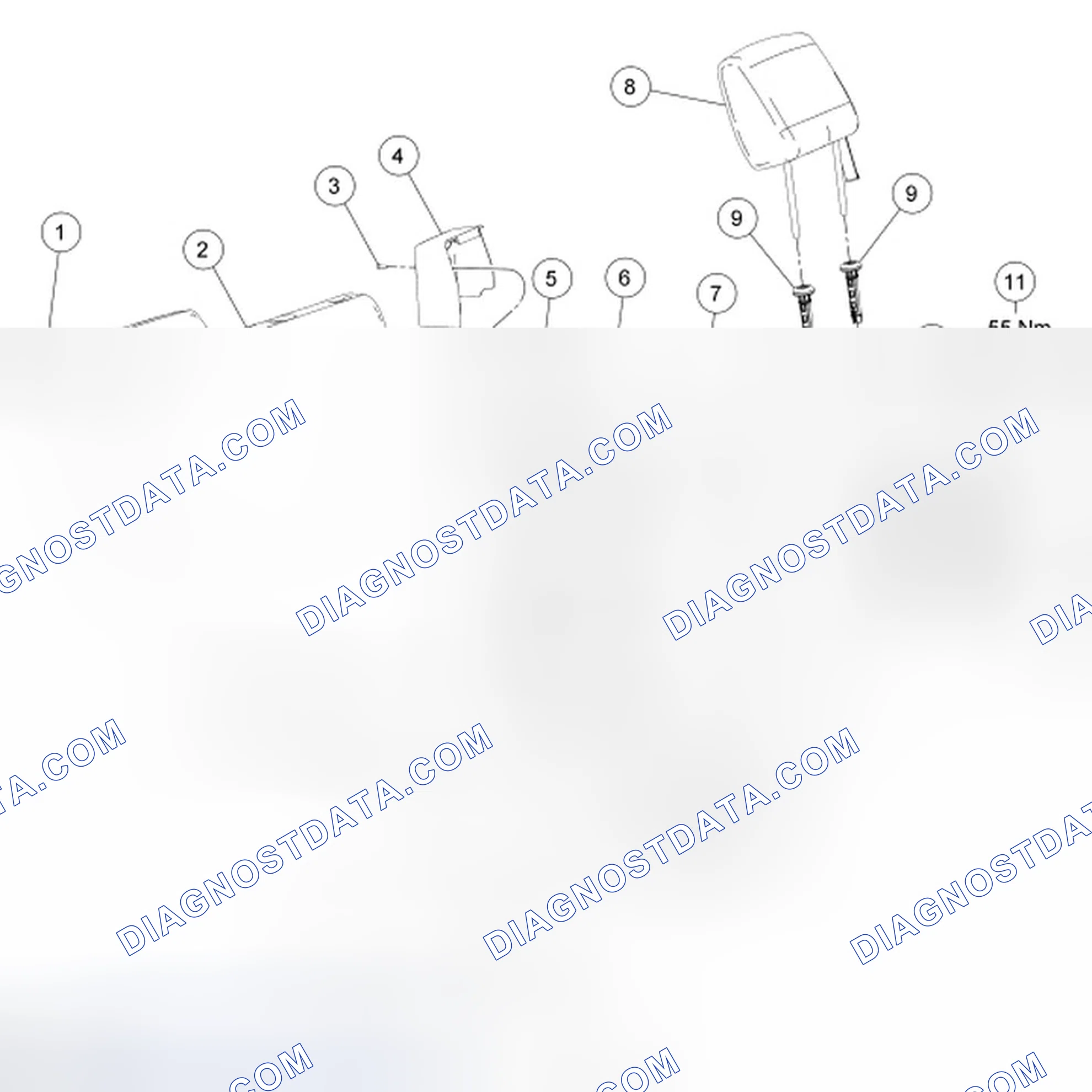 Scheme 37: Seat - Exploded View, Second Row
