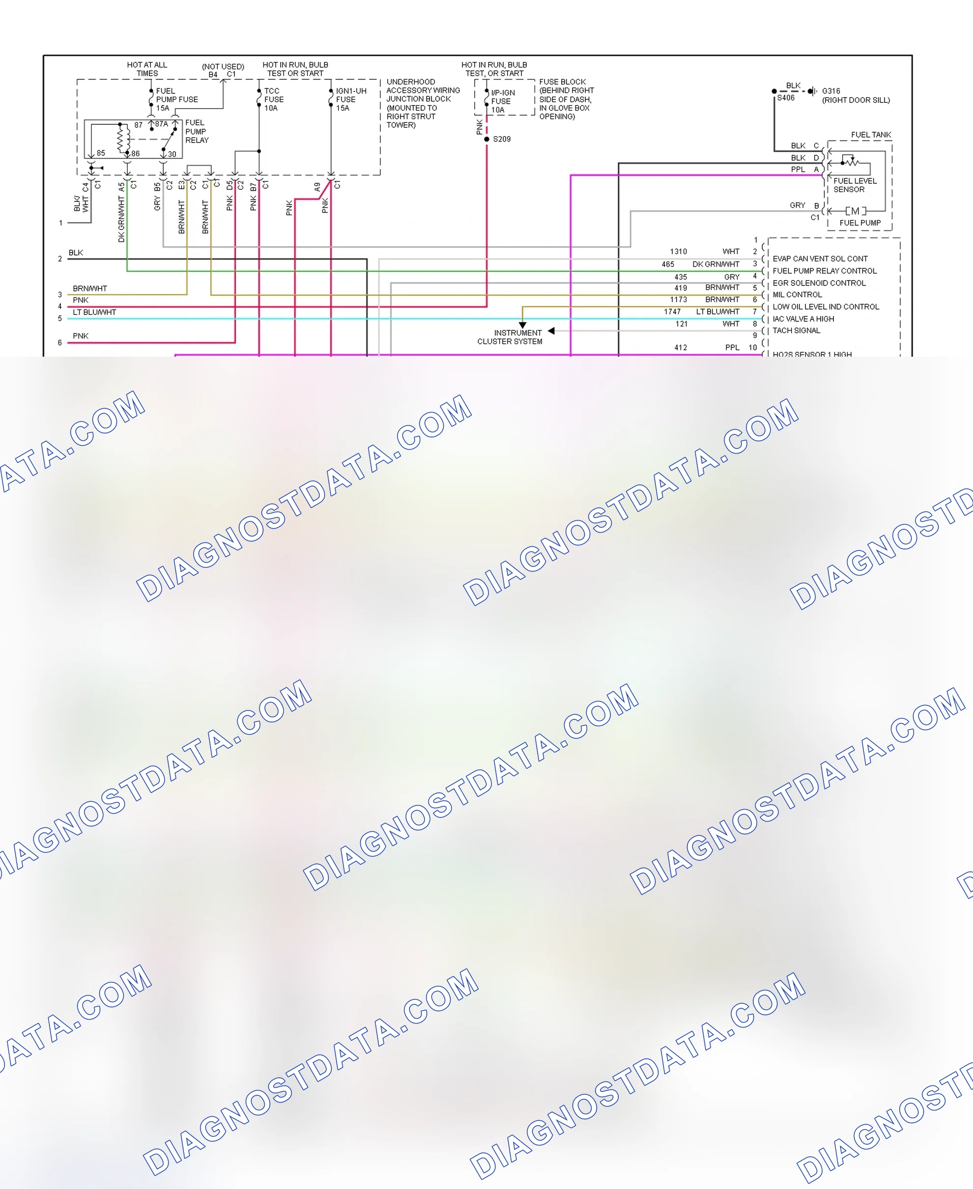 Scheme 113: PCM Wiring Diagram (Grand Prix - 3.1L - 4 Of 4)
