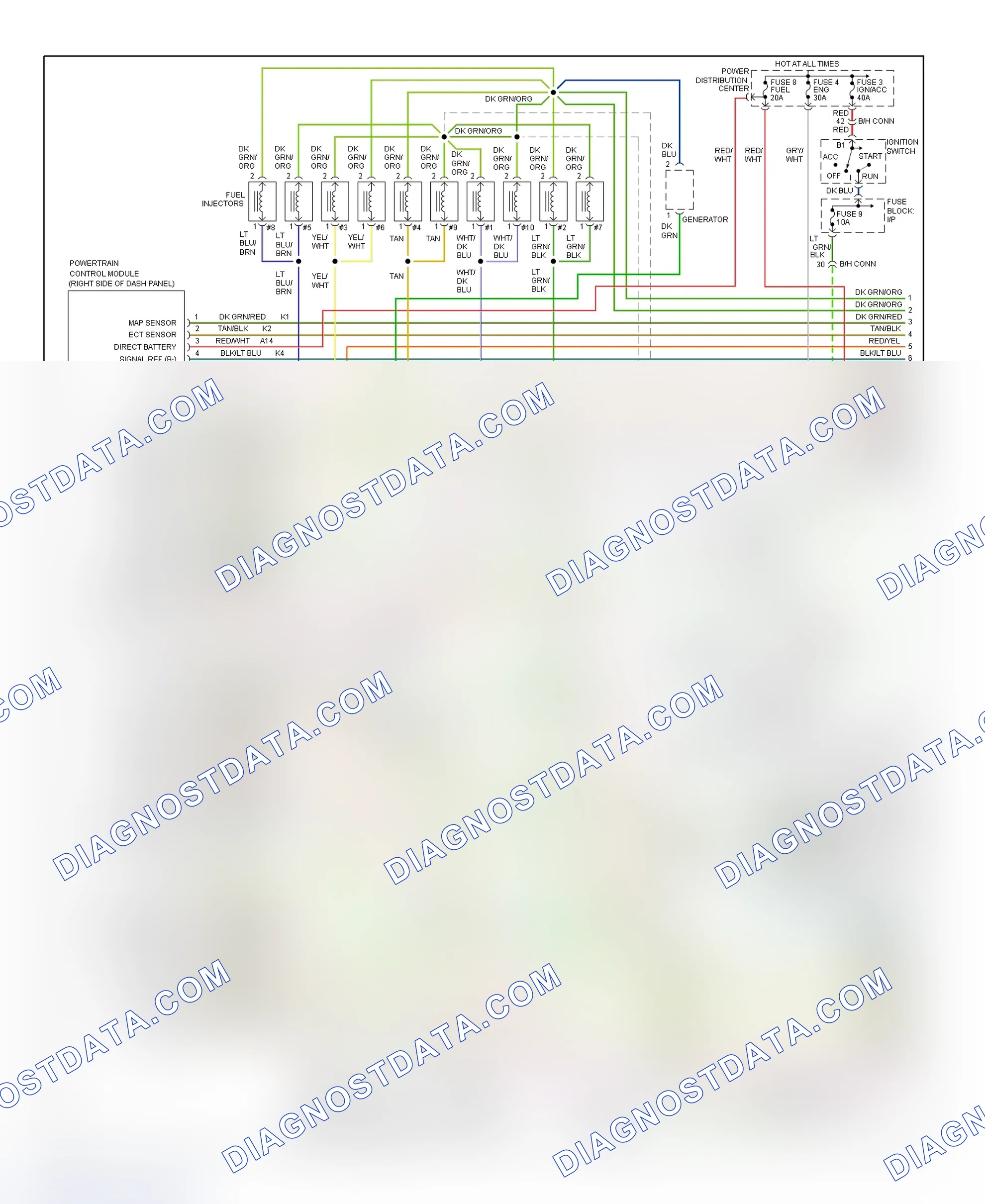 Scheme 143: Wiring Diagram (Ram Pickup - 8.0L - 1 Of 2)