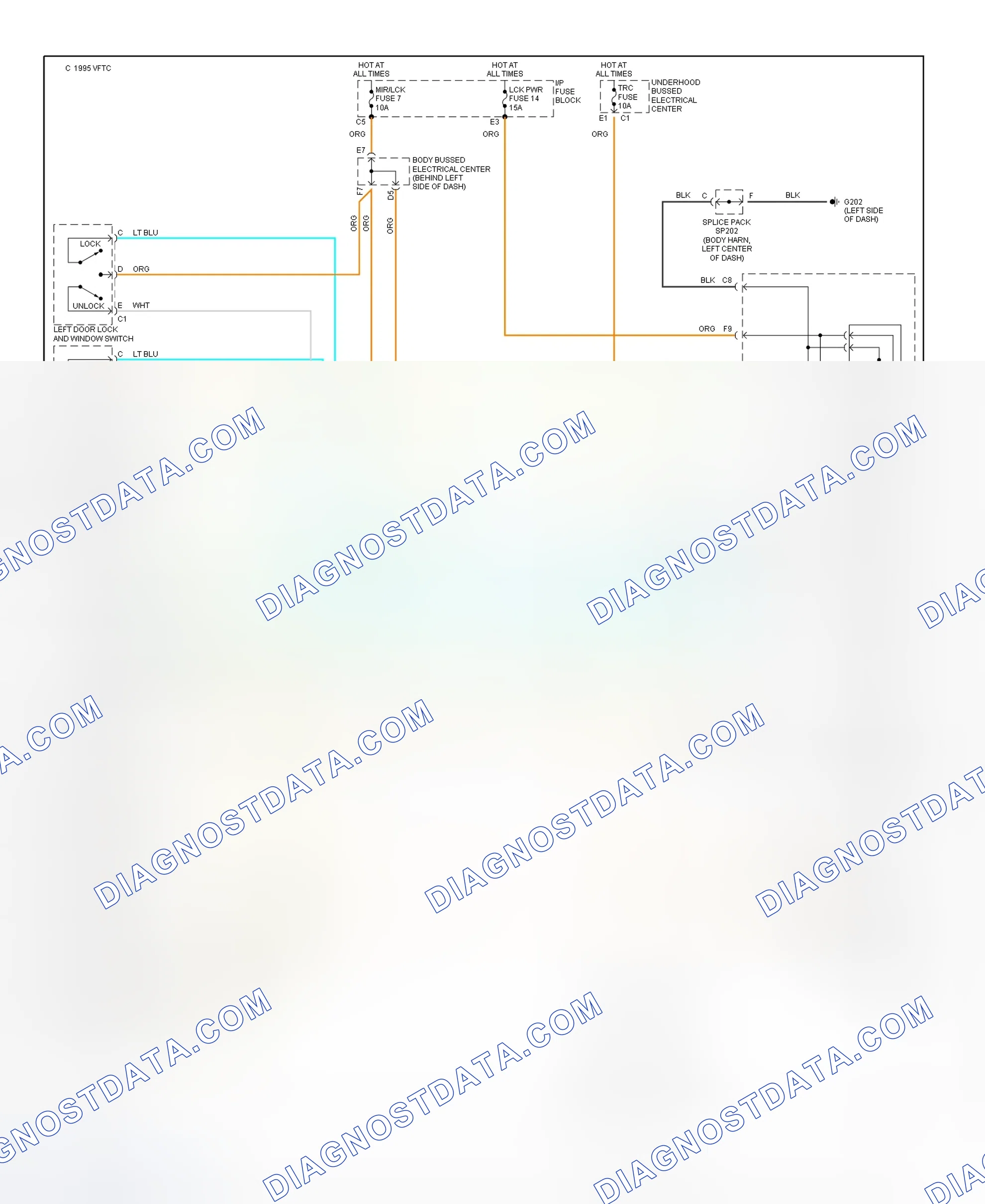 Scheme 7: Remote Keyless Entry System Wiring Diagram