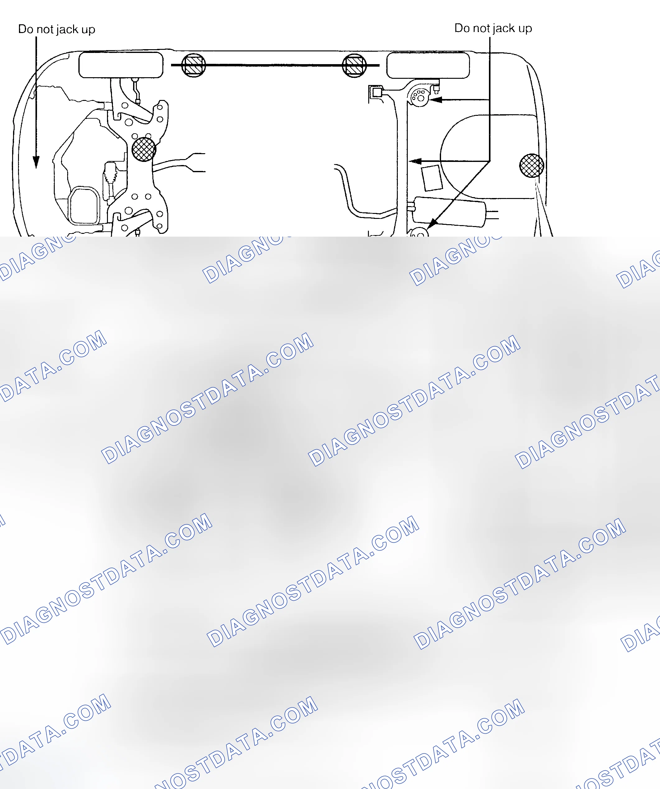 Scheme 33: VEHICLE LIFT AND SUPPORT LOCATIONS