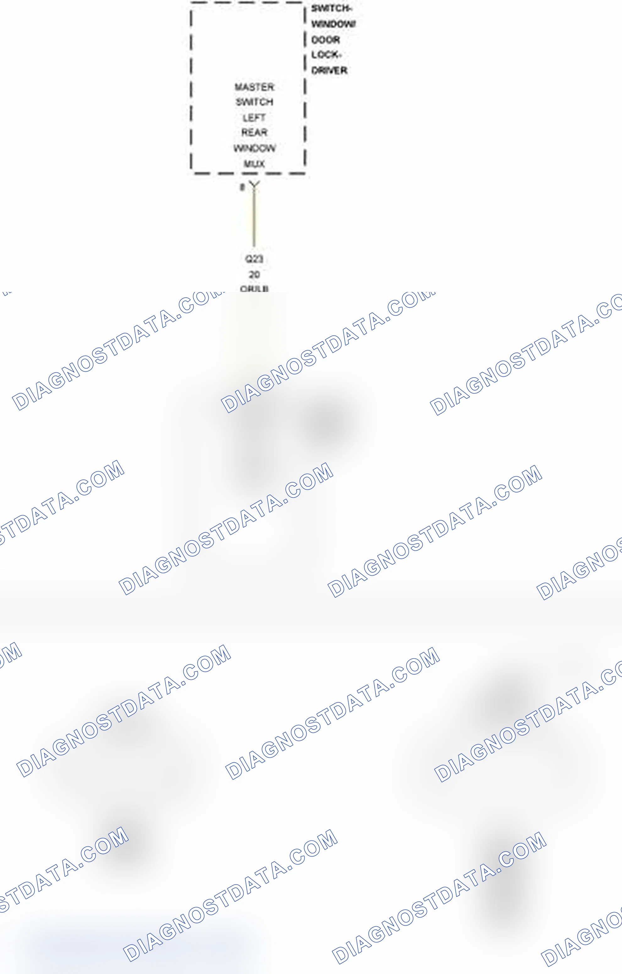 Scheme 321: B19F9-LEFT REAR WINDOW SWITCH CIRCUIT STUCK - JS27