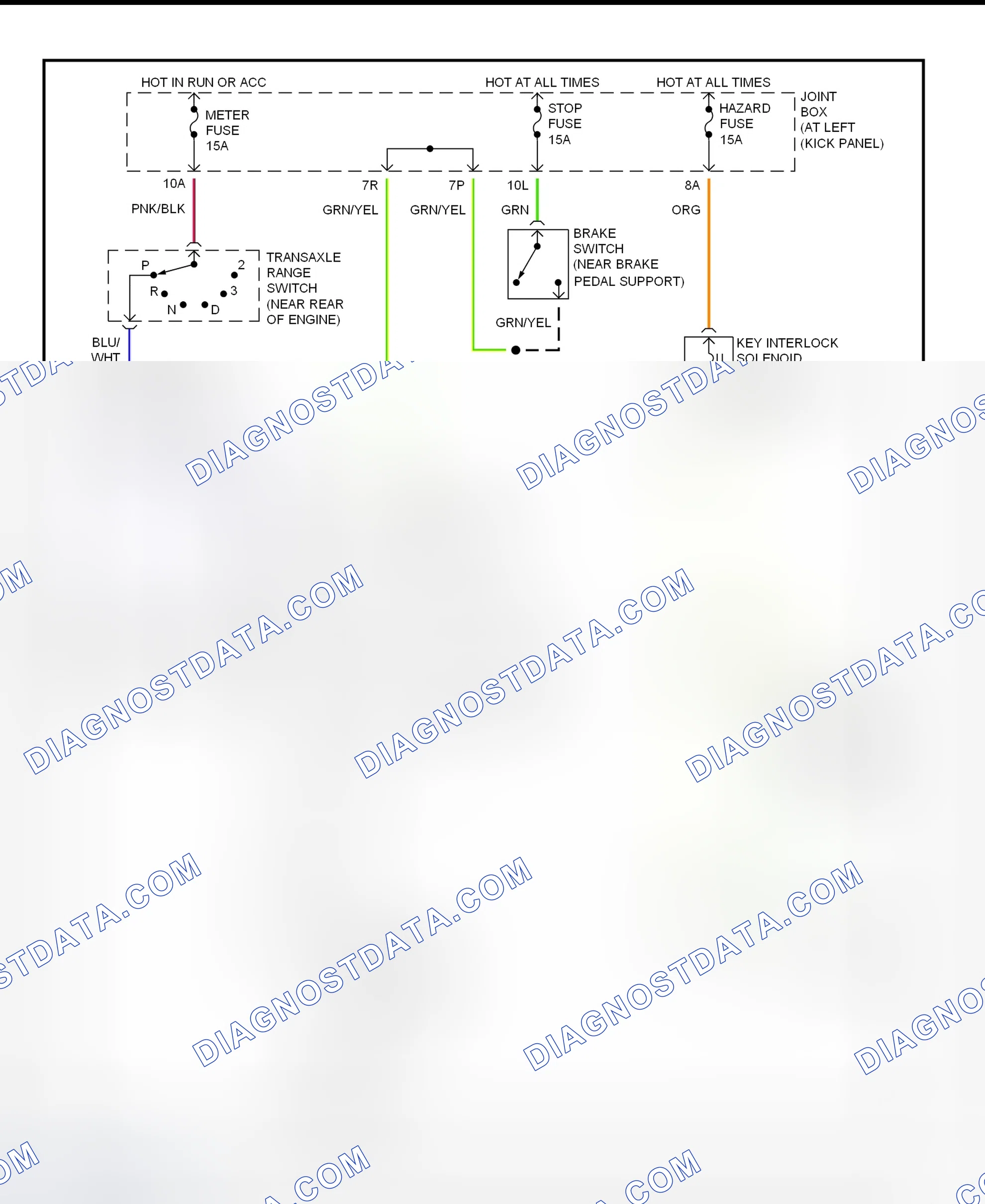 Scheme 36: Shift Interlock System Wiring Diagram (2002 MPV)