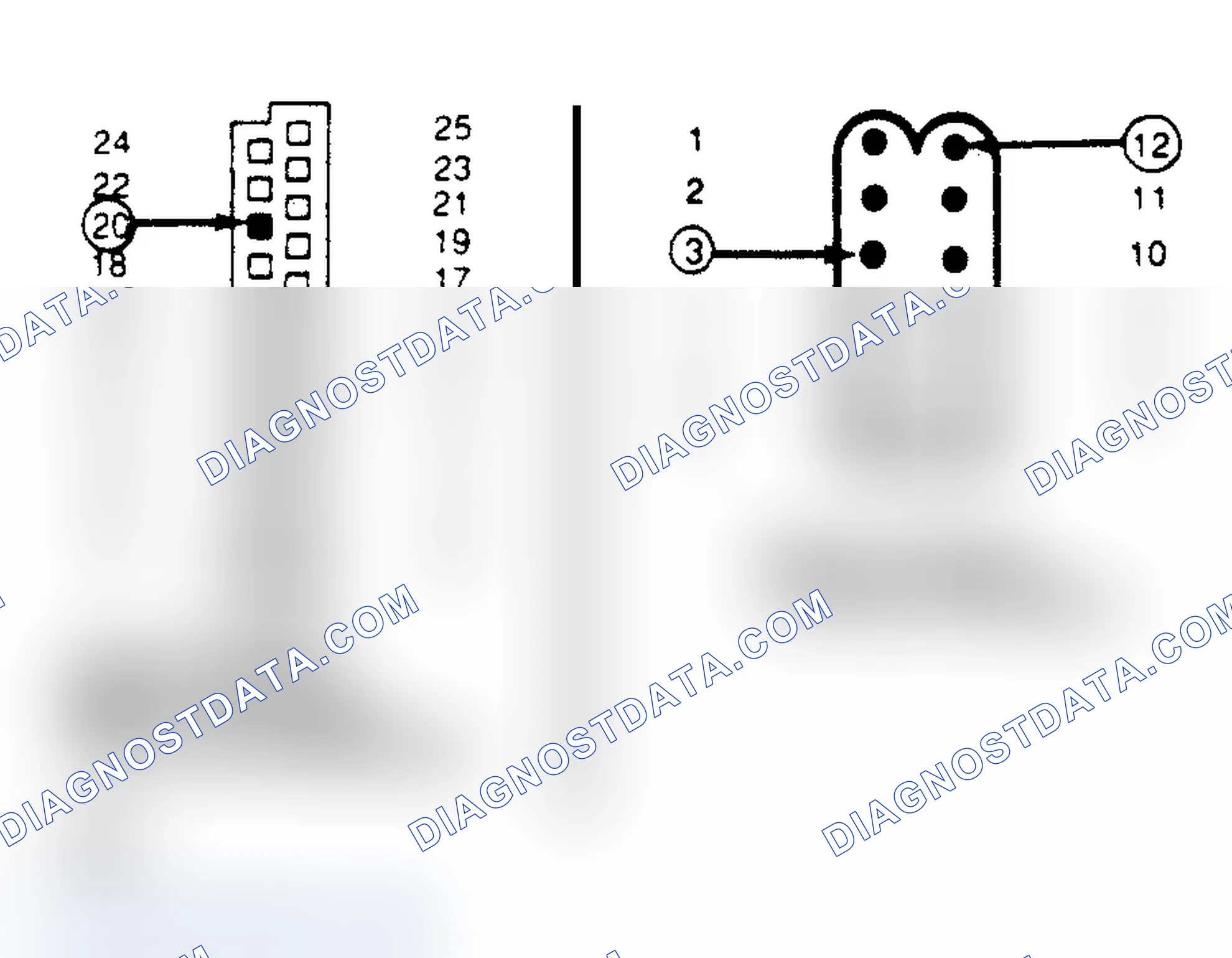 Scheme 167: Logic Module Black Connector View From Wire End & Power Module 12-Wire Connector