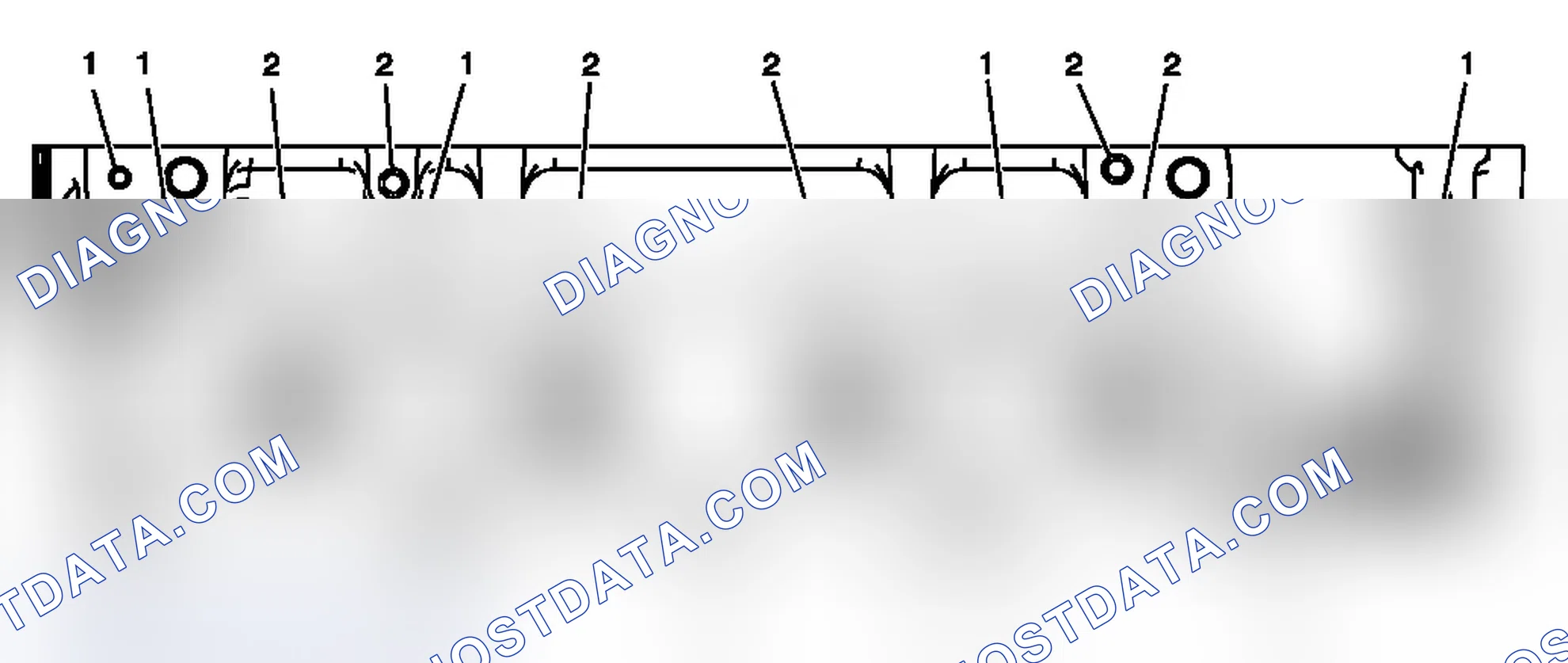 Scheme 28: Cylinder Head - Exhaust Manifold Deck View