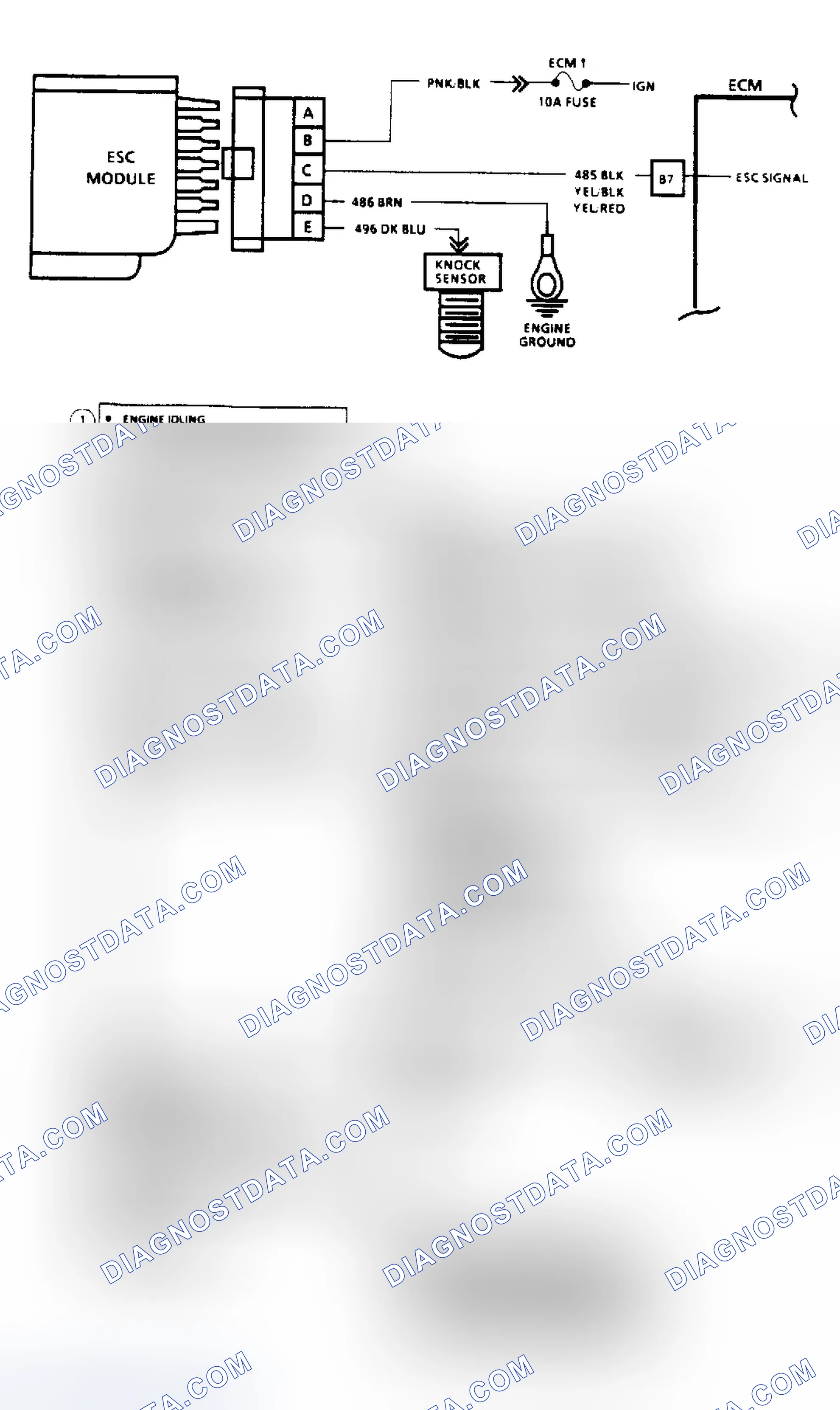 Scheme 72: Code 43: ESC Control Signal Voltage Low (Except 2.5L)