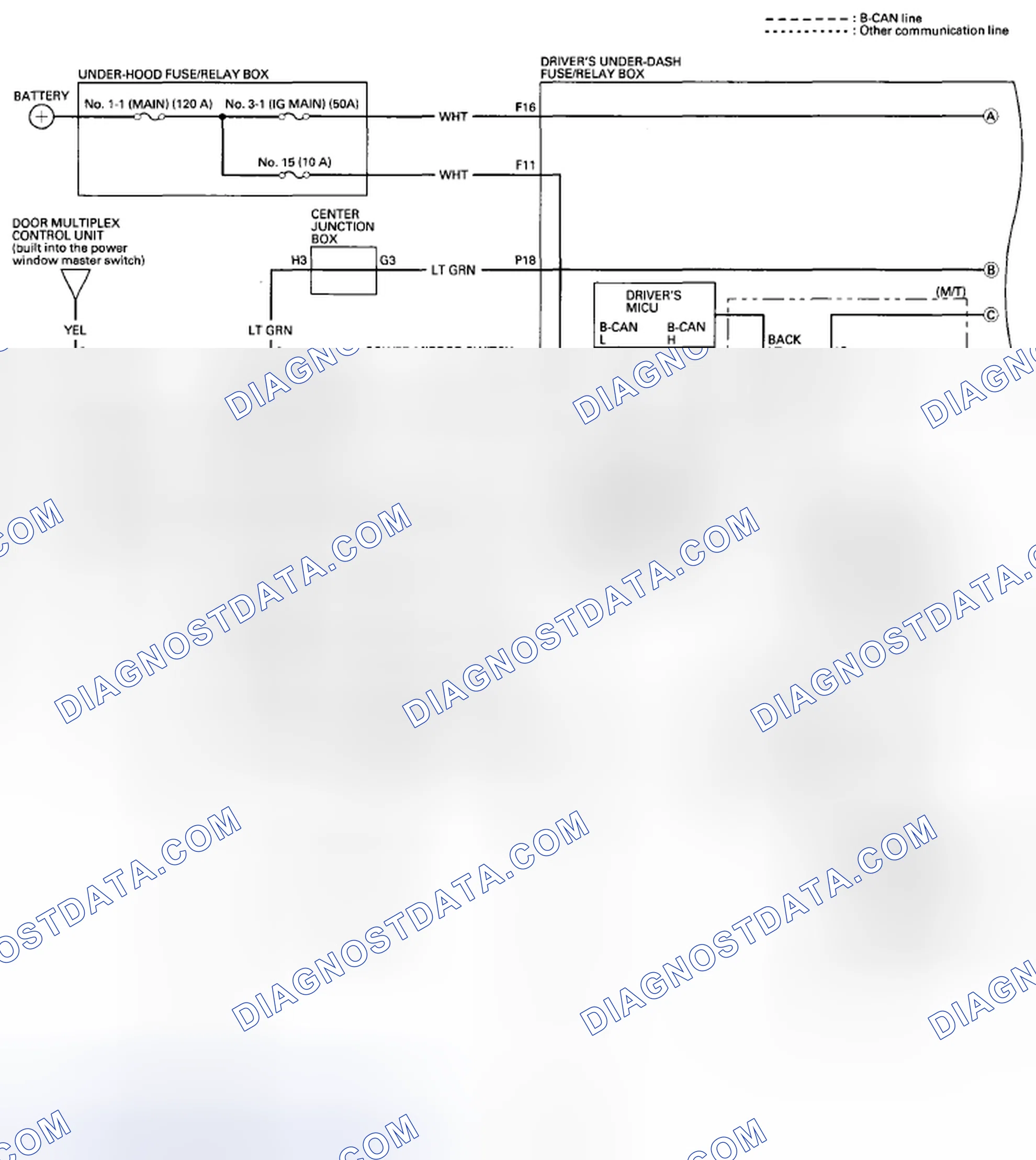 Scheme 136: Circuit Diagram - Power Mirror