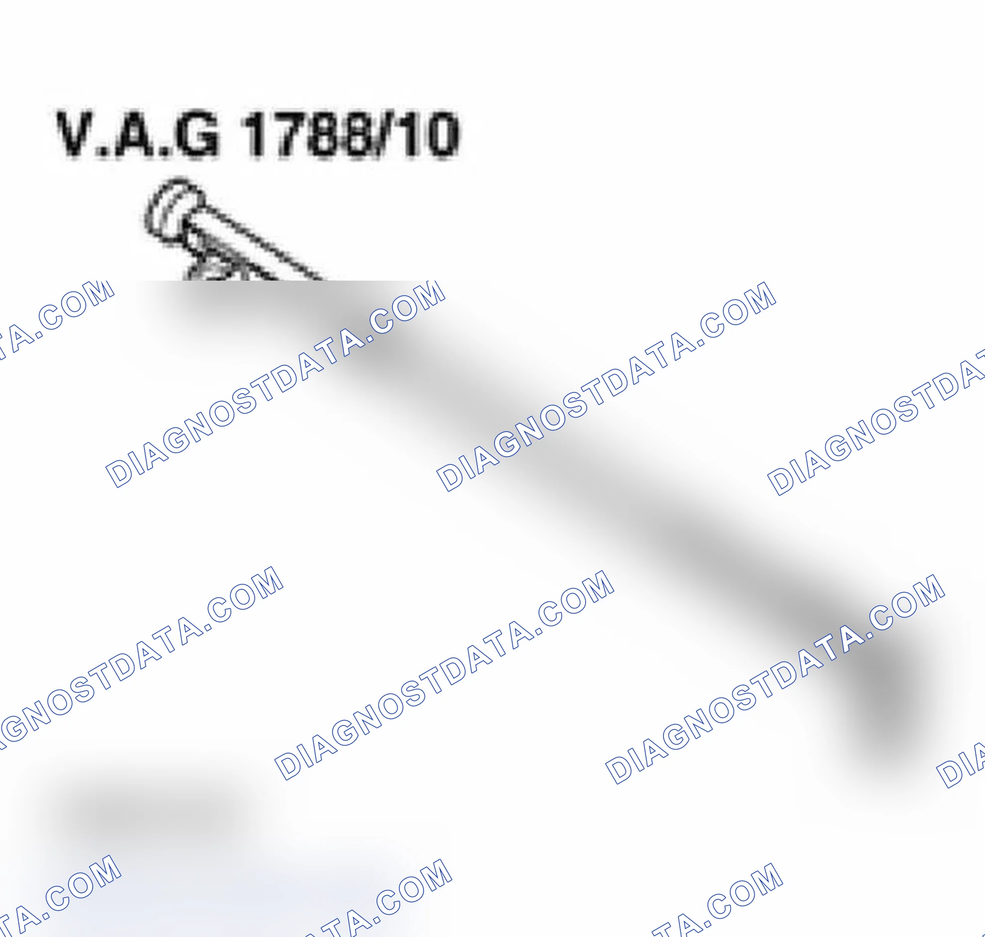 Scheme 102: Required special tools and test equipment