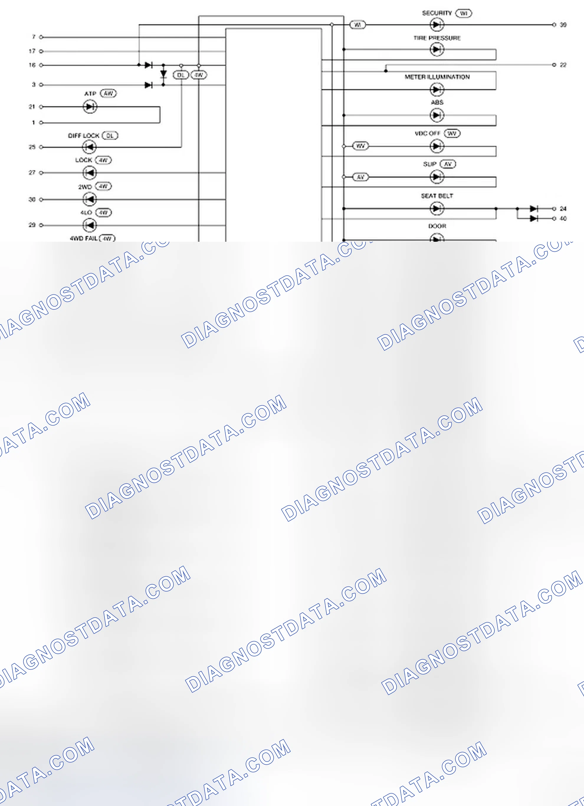 Scheme 2: Combination Meter - Internal Circuit Diagram