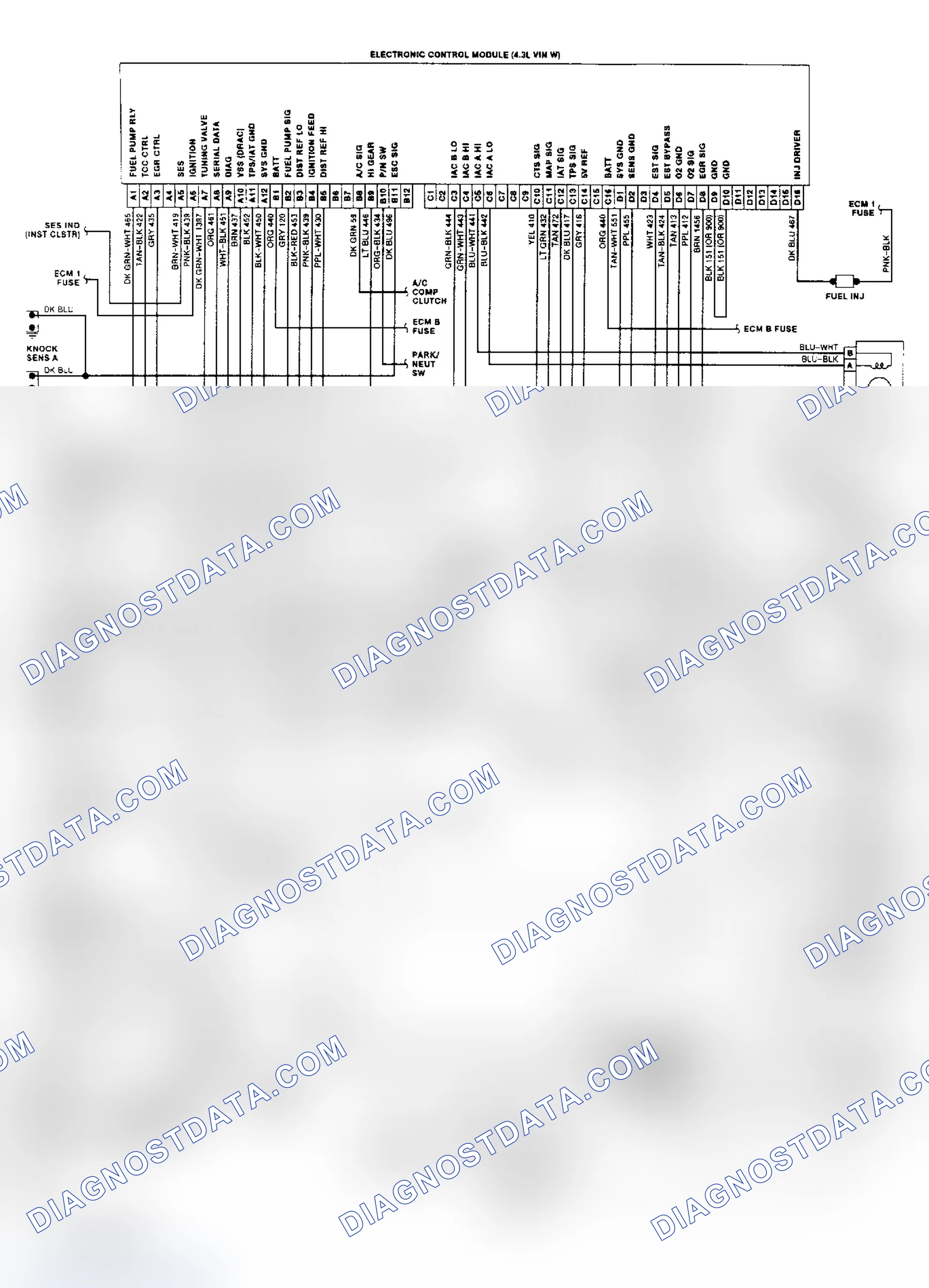 Scheme 23: Wiring Diagram ("S" & "T" Series 4.3L CPI)